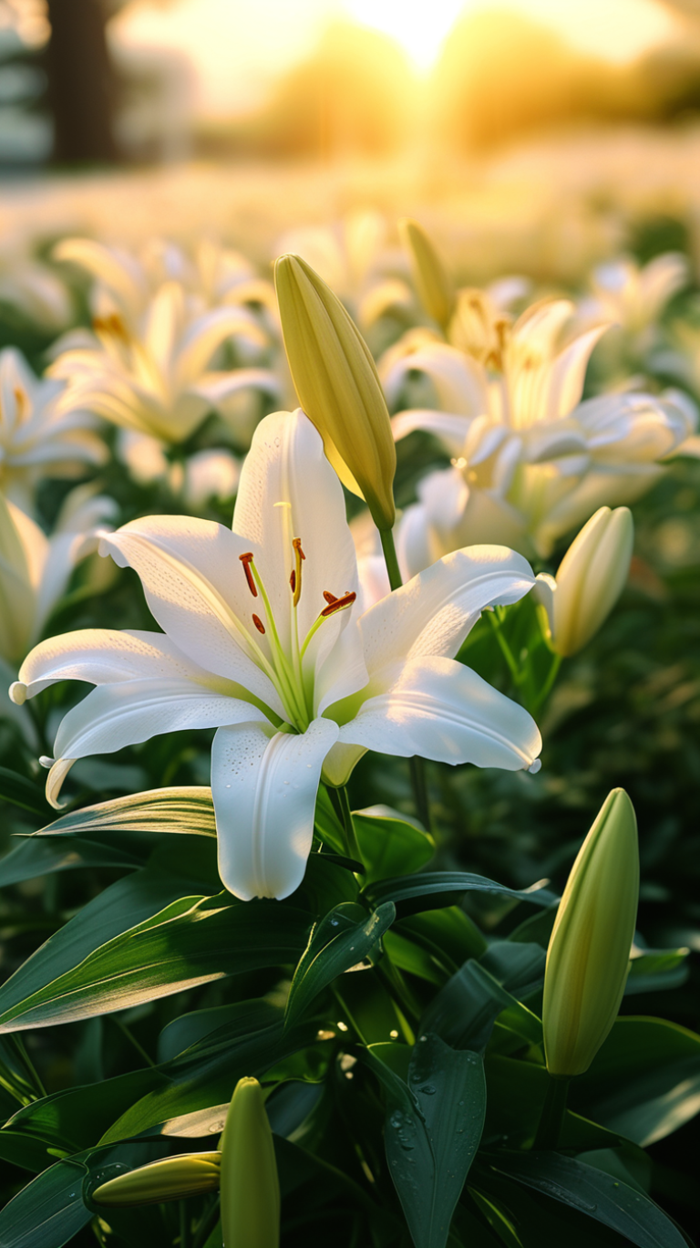 百合花姿态图片