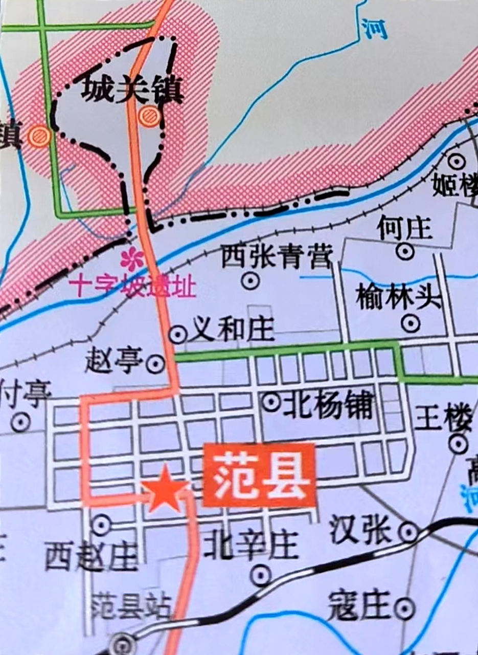 范县的新县城和老县城 1964年为解决河南山东两省的水利纠纷, 原山东