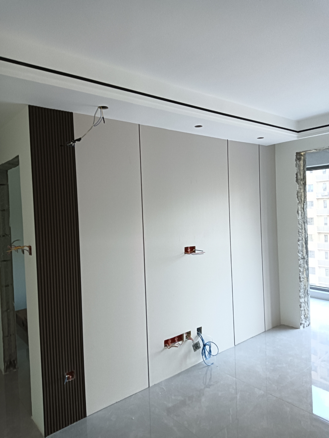 木饰面电视墙简单简约大气时尚风格,你你喜欢吗?