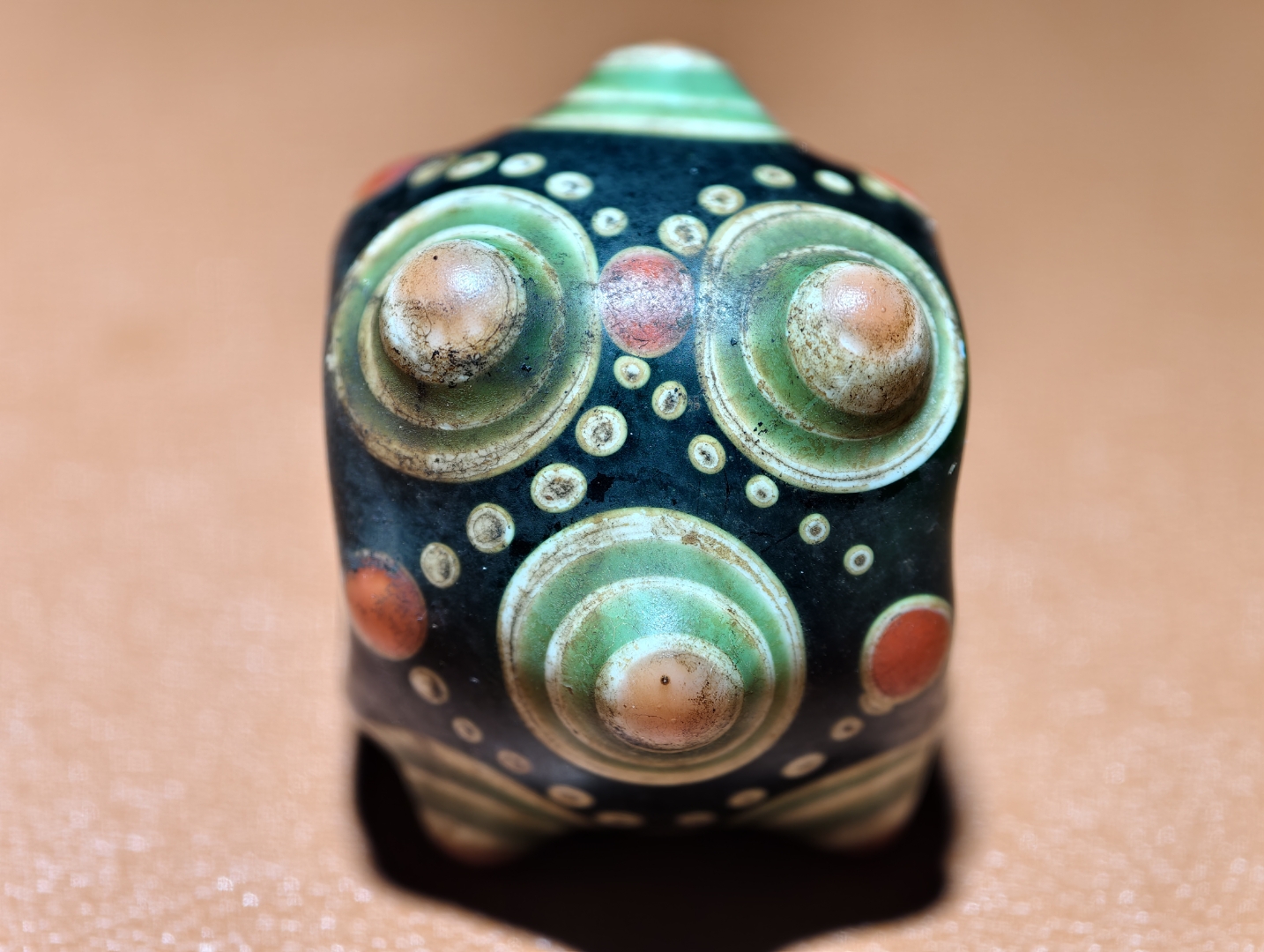 战国琉璃蜻蜓眼:古韵流光中的神秘之珠