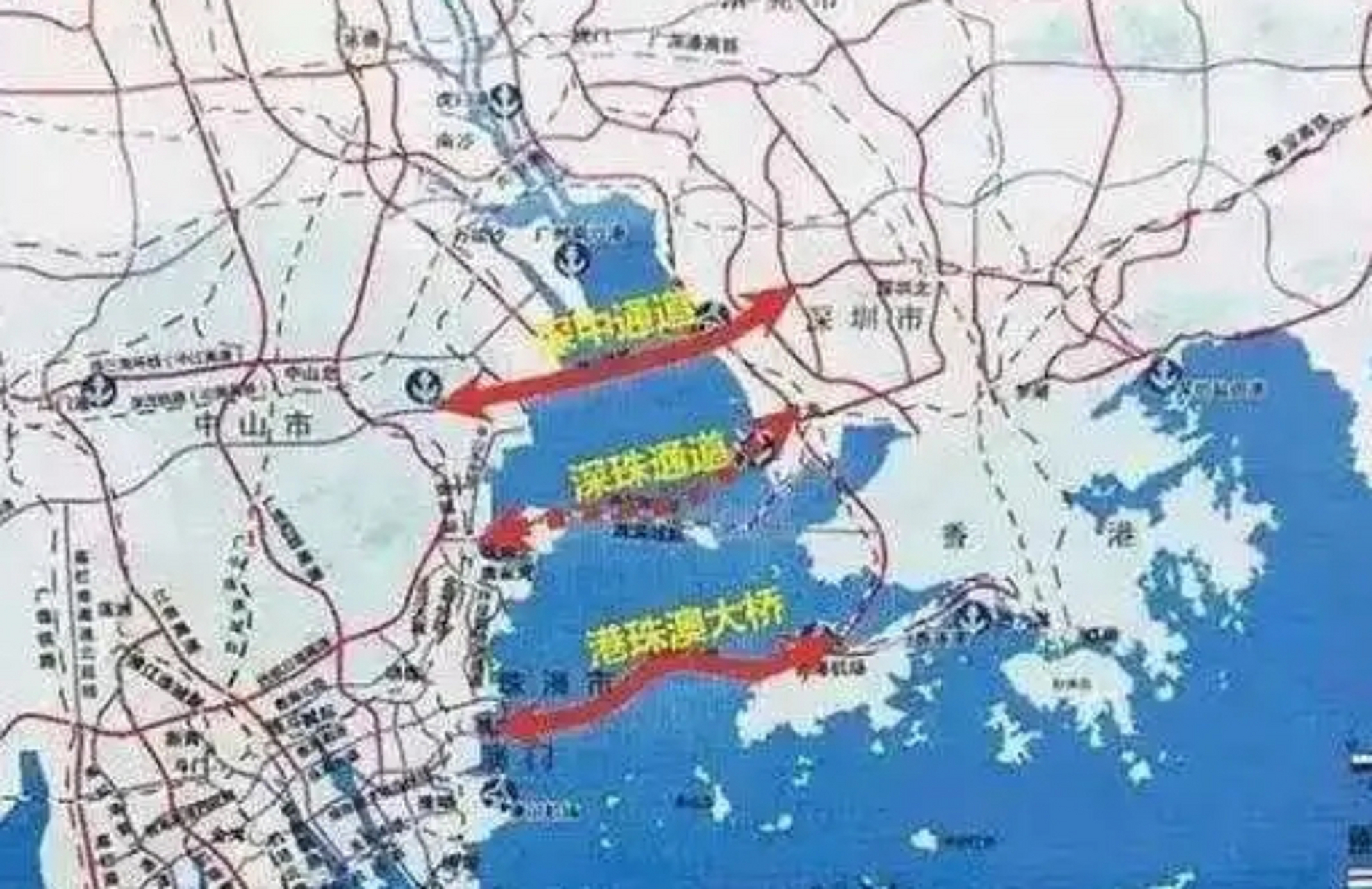 强烈反对修建规划中的深珠通道(深圳—珠海),理由: 1,深中大桥和港珠