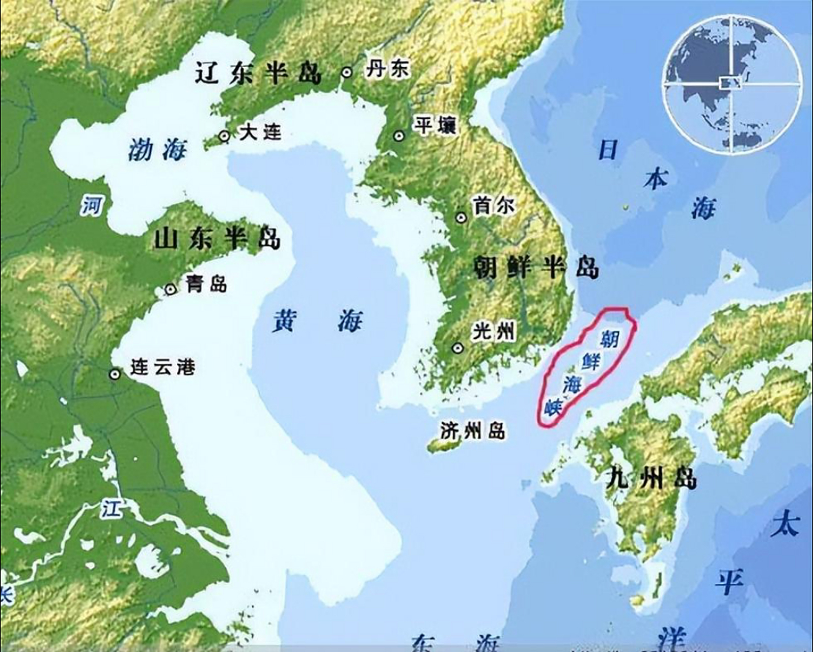 试想韩国和日本面对两国之间的海峡竟然叫朝鲜海峡有何感想?