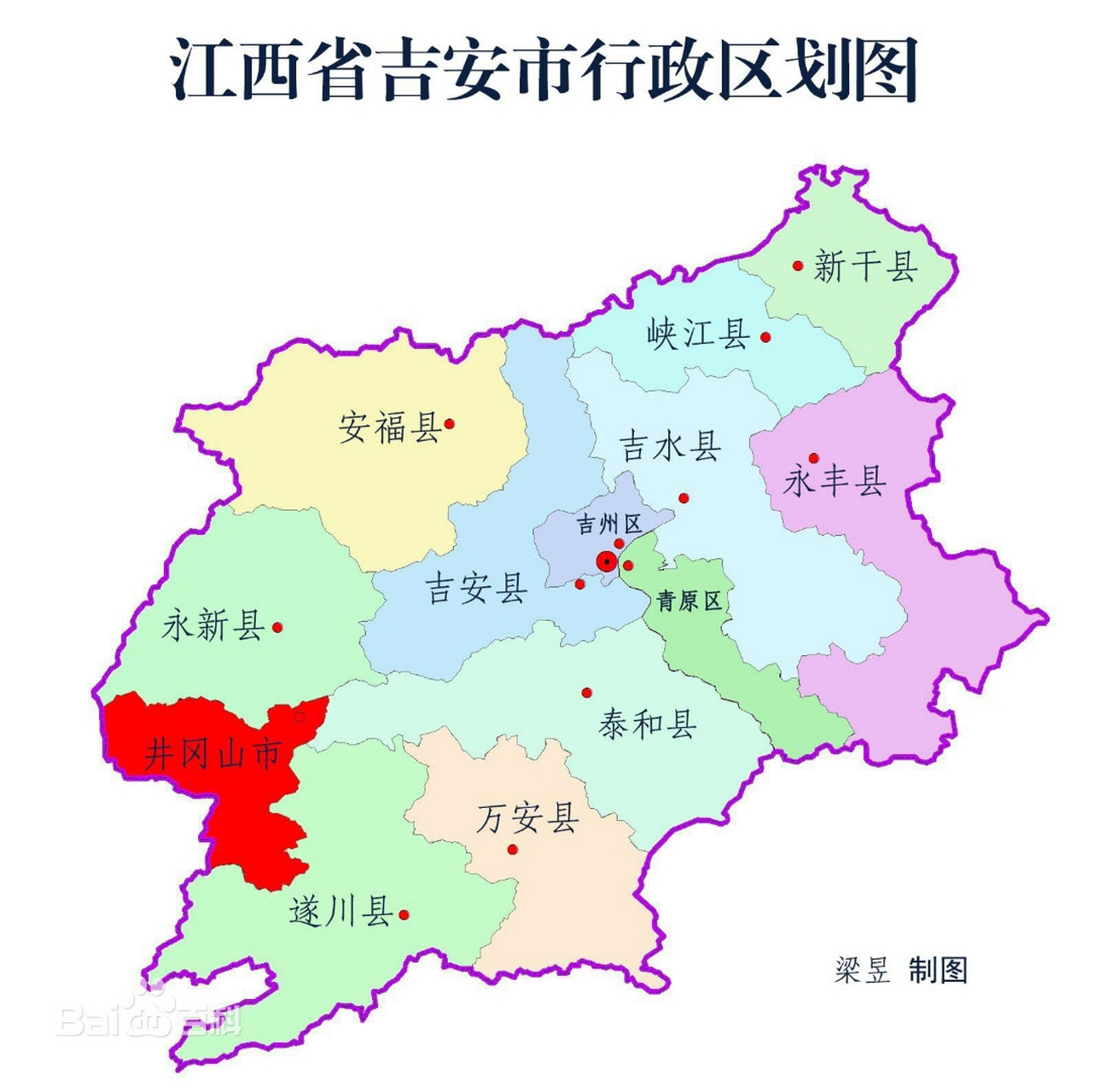 吉安市详细地图图片