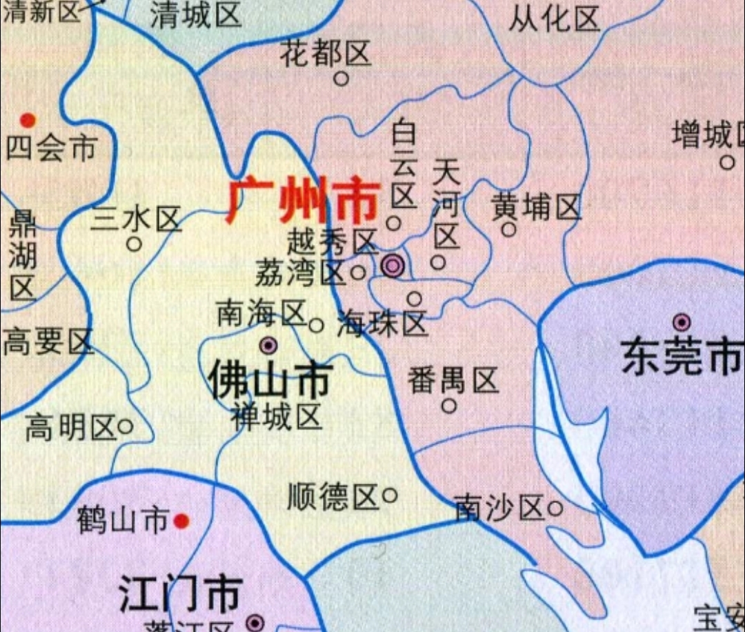 3,广州和佛山的经济产业广州与佛山交界地图佛山与广州地图佛山与