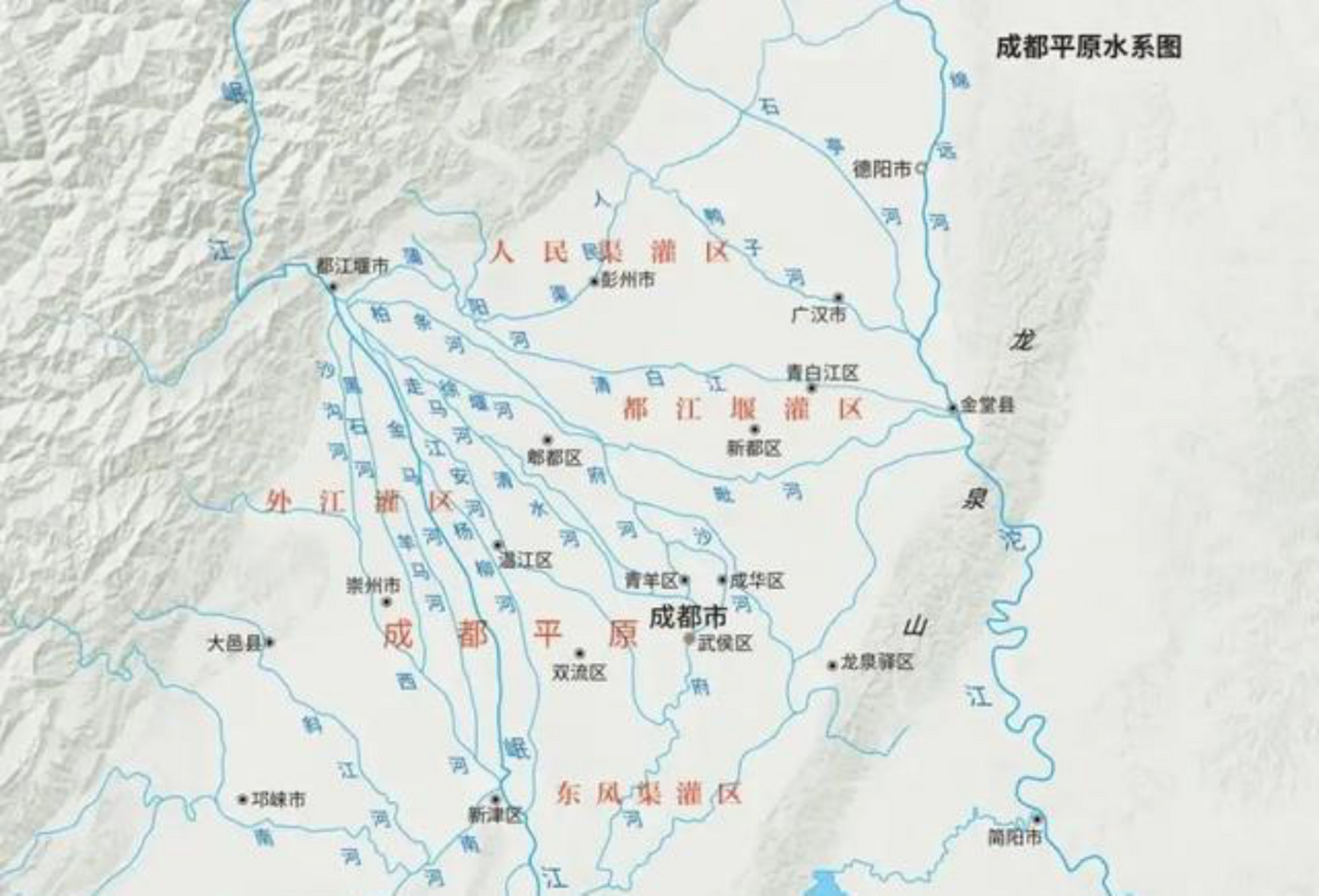 都江堰地理位置图图片