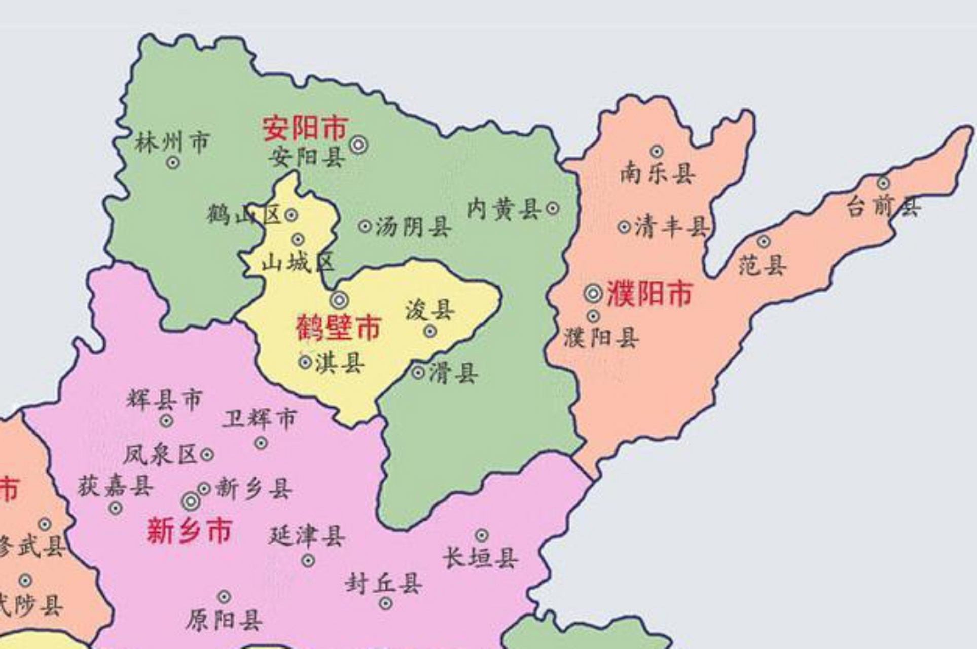 河南鹤壁市并入安阳市势在必行,理由: 1,鹤壁市在河南行政区划中面积