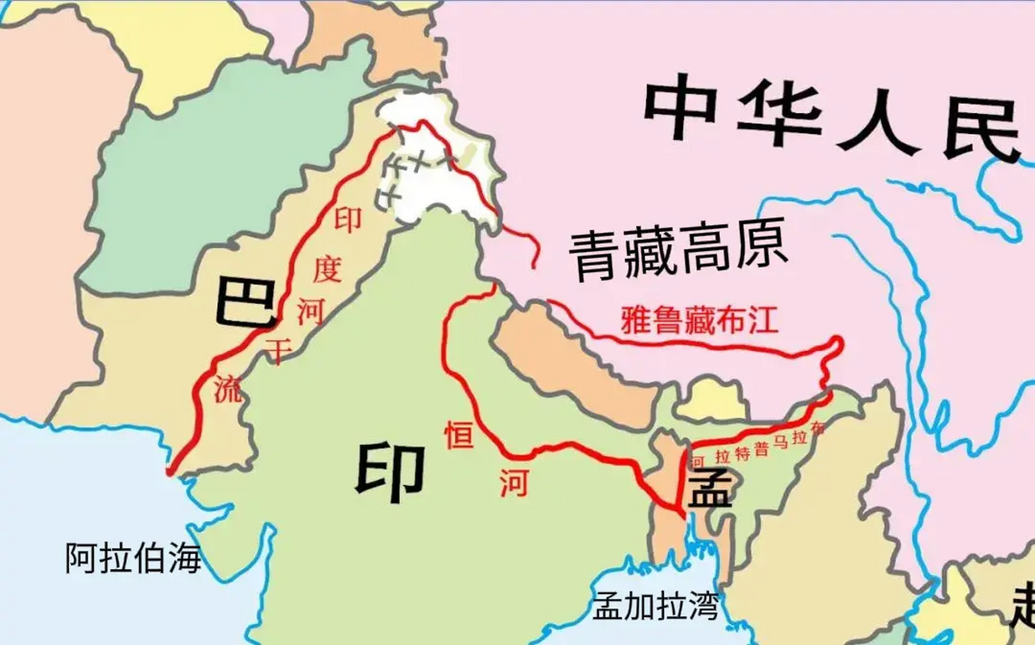 雅鲁藏布江水电站地图图片