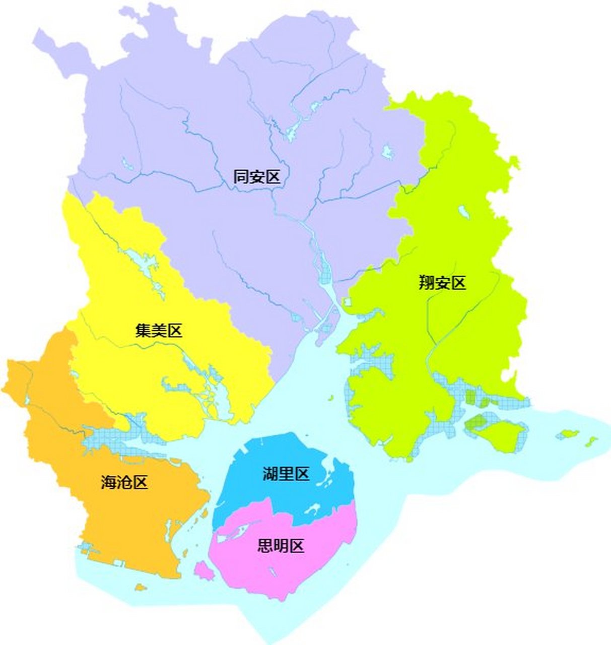 厦门湖里区地图高清版图片