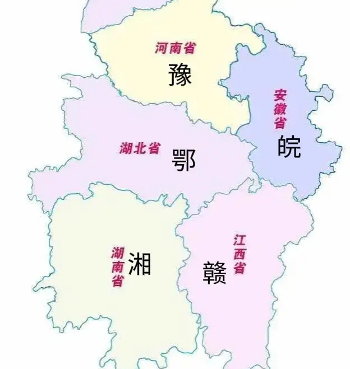 但在中部地区中湖北省堪称难以抉择,因为湖北徘徊在"鄂豫皖"和"湘鄂赣