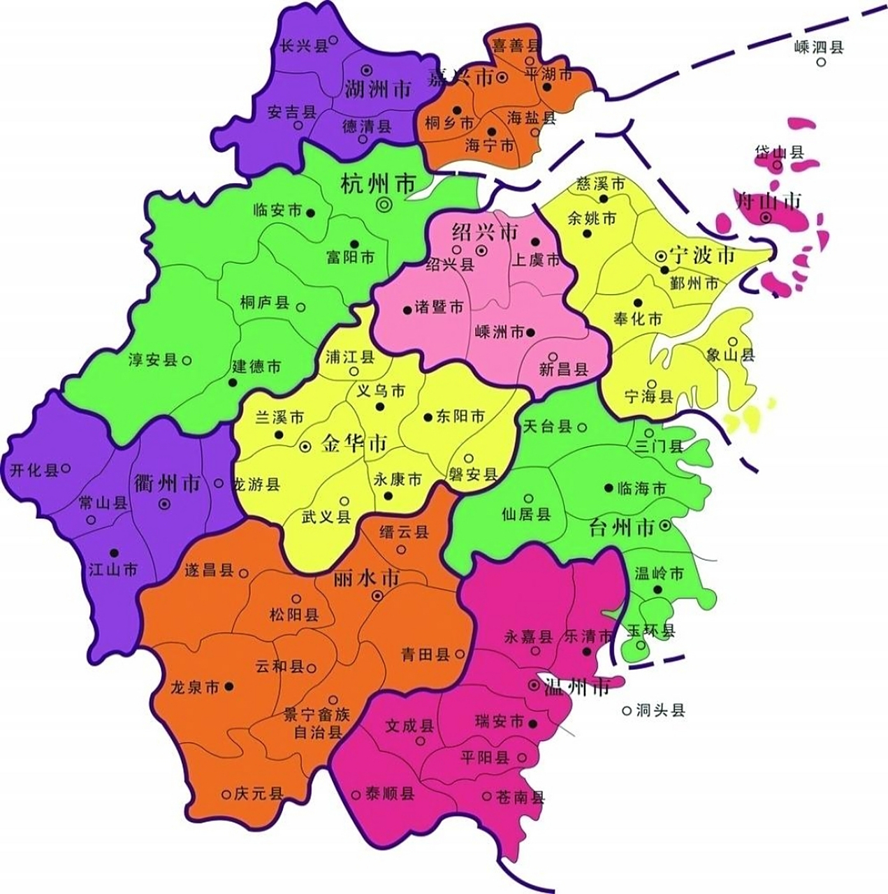 杭州的行政区划在浙江无疑太"霸道",理由: 1,杭州作为沿海发达城市,但