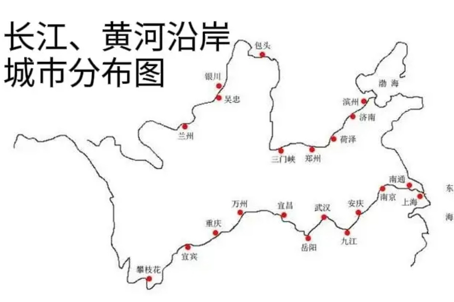 长江和黄河沿岸都是分布4座省会城市,但是差距巨大