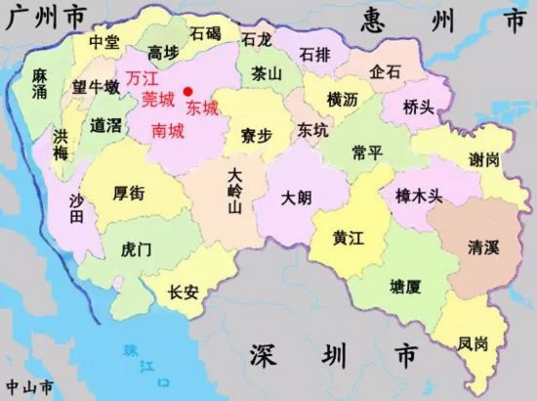 东莞33小镇地图图片