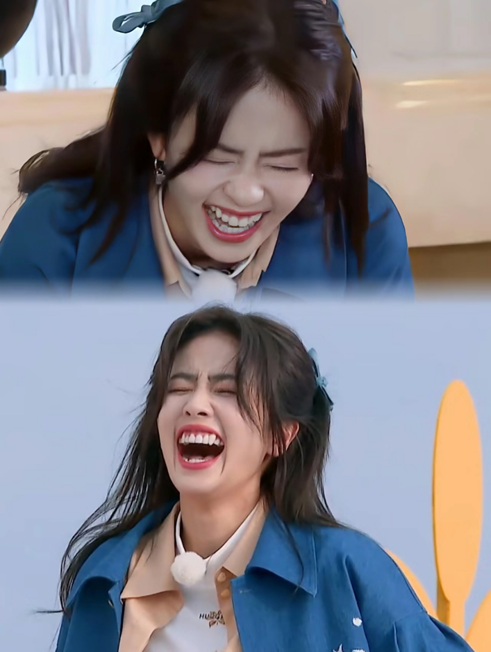 白鹿# #白鹿大笑# #白鹿说自己笑起来鼻孔会放大# #牛奶皮肤白梦妍