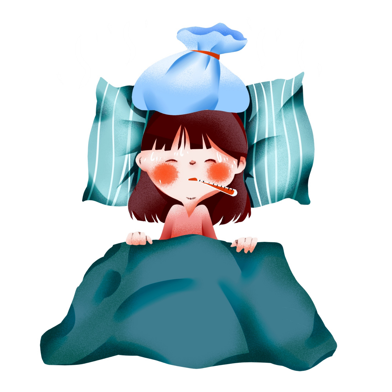 也不怎么难受热度也降下来了,老公说我就馋的[悠闲]每次吹风扇必生病