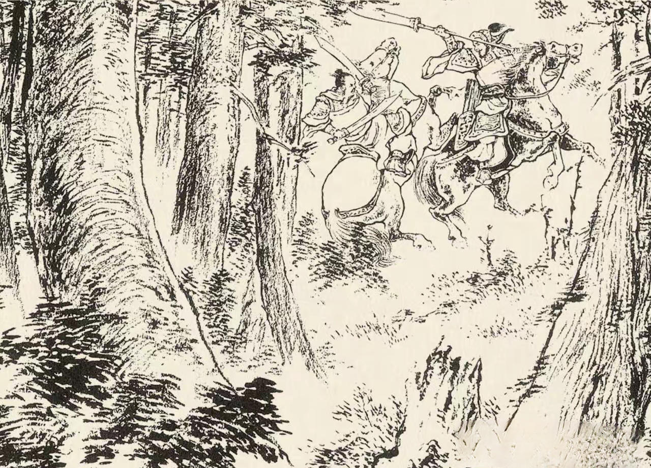 射了半天,却没动静,大将疑惑,拍马前去查看,只见赤