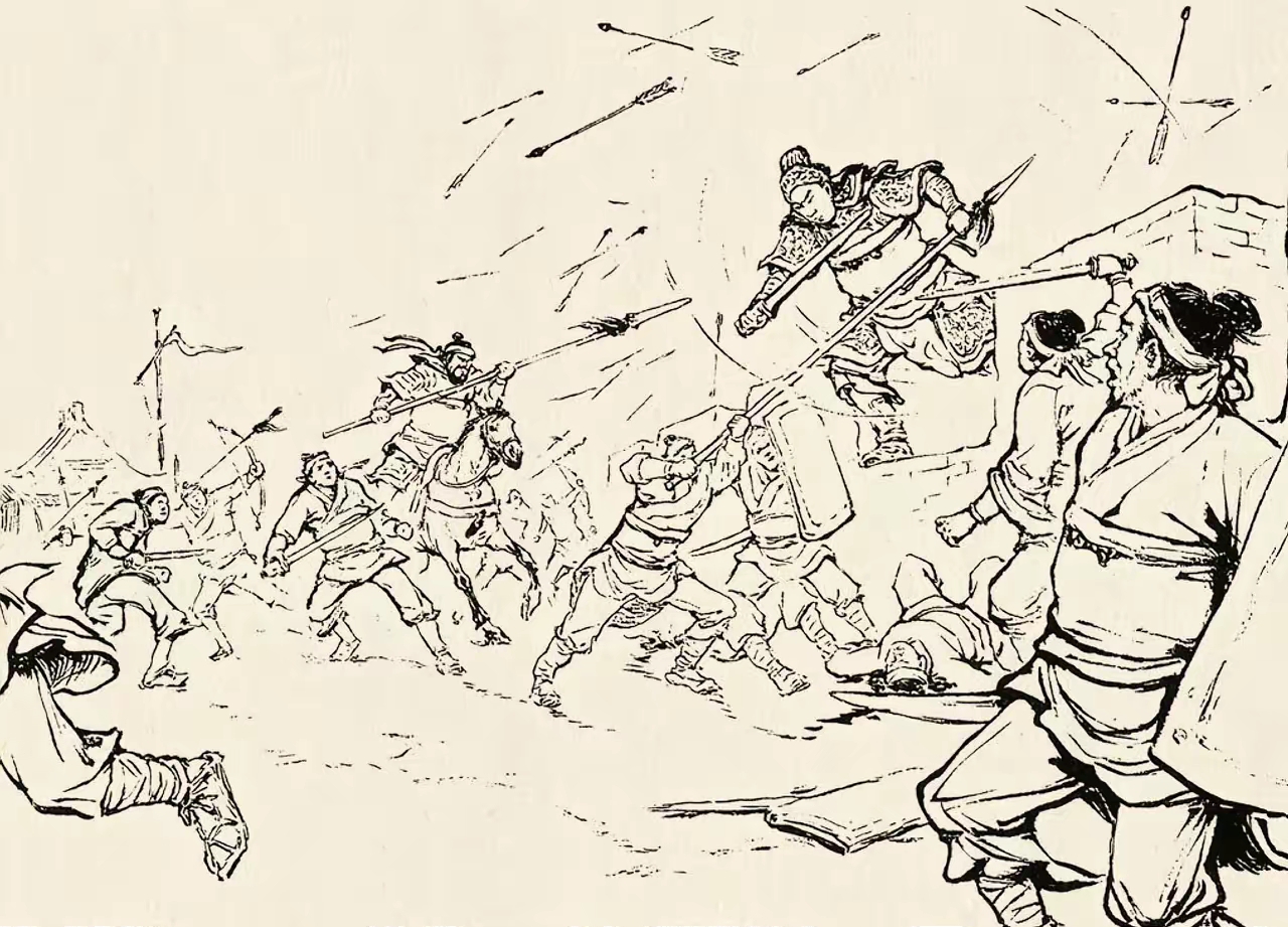 先登之人,必是狠角色,只见他嗖嗖嗖爬上城墙,杀