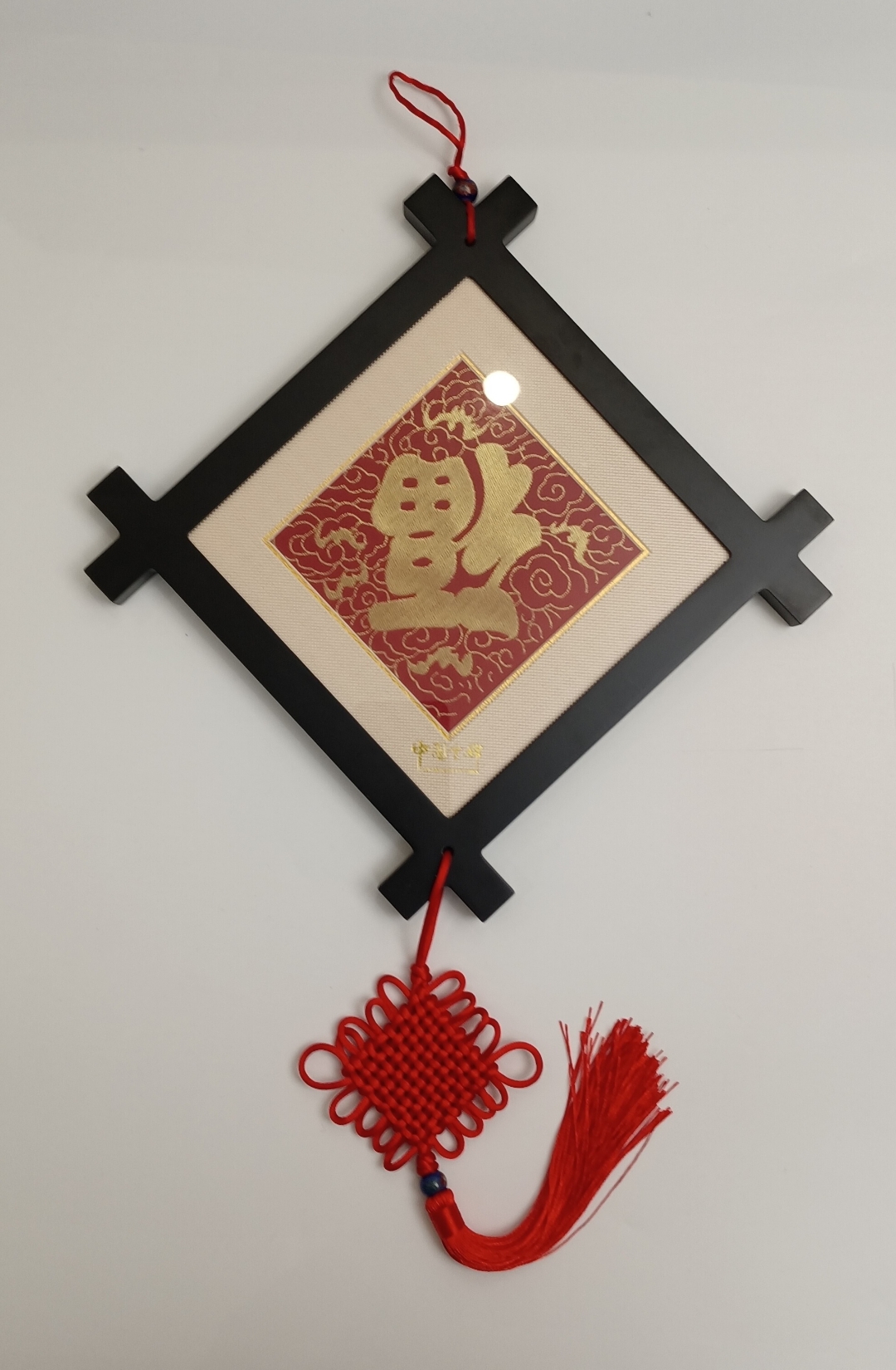 这云锦井字架挂件好精致,中国风满满,我要把它挂在家里,增添喜气!