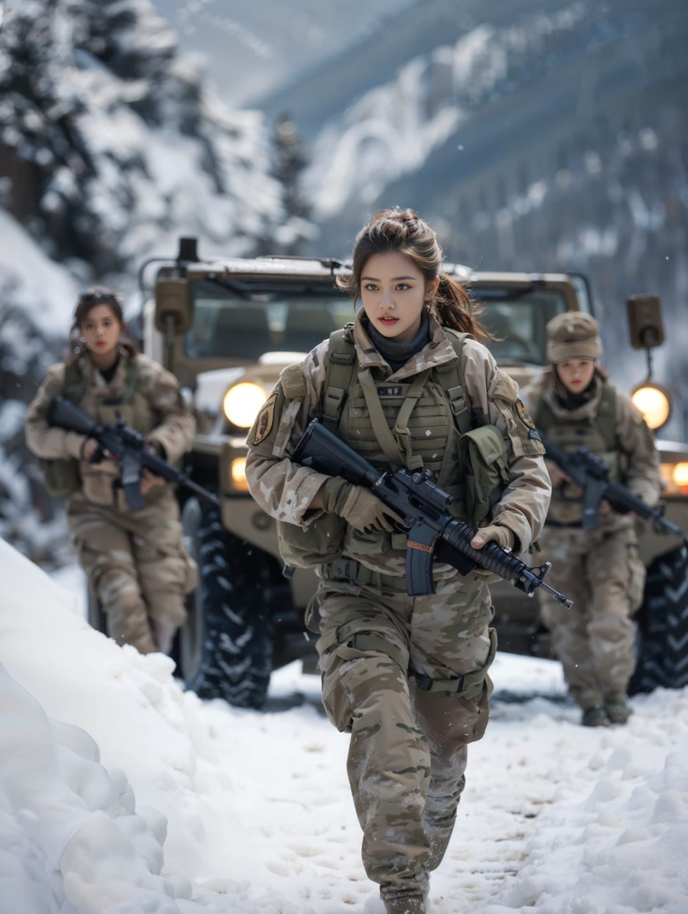 俄罗斯9396女兵,雪山突击队