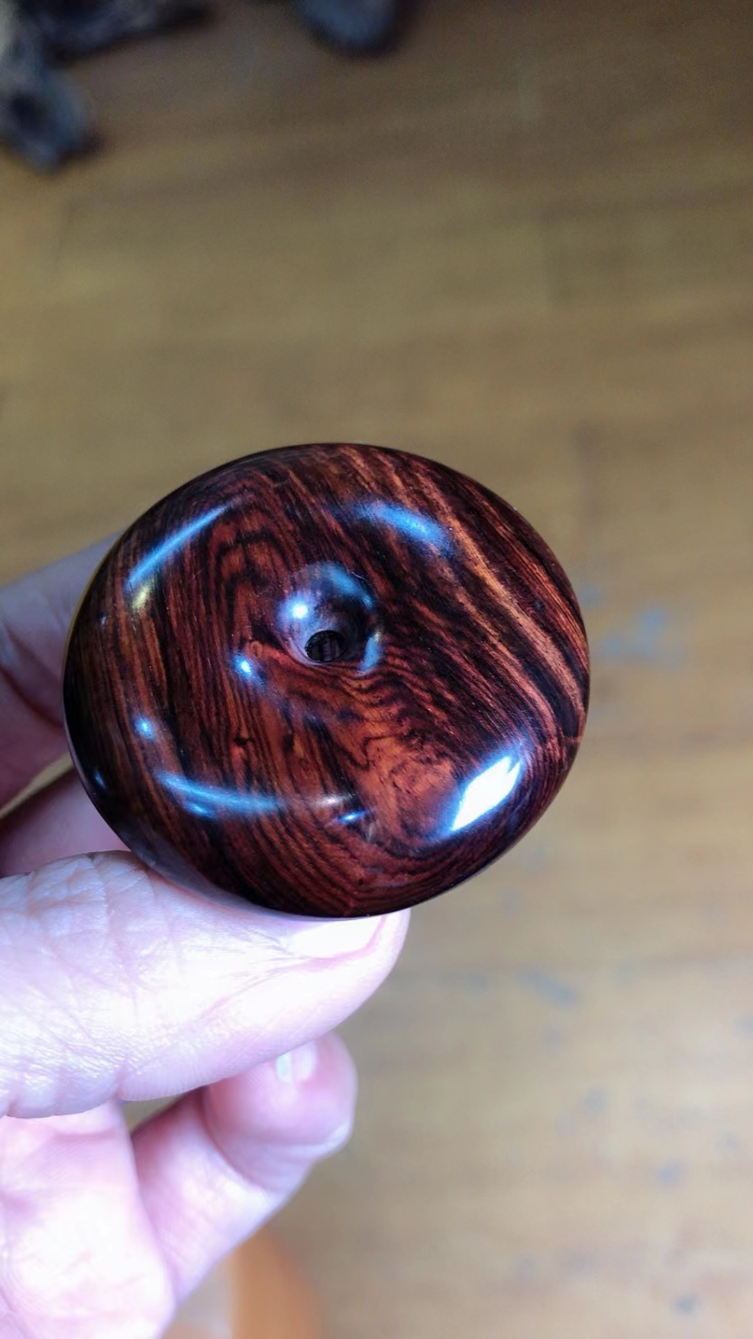 极品海黄老料 平安扣.直径4.2cm厚1.3cm 克重14.6g[玫瑰]