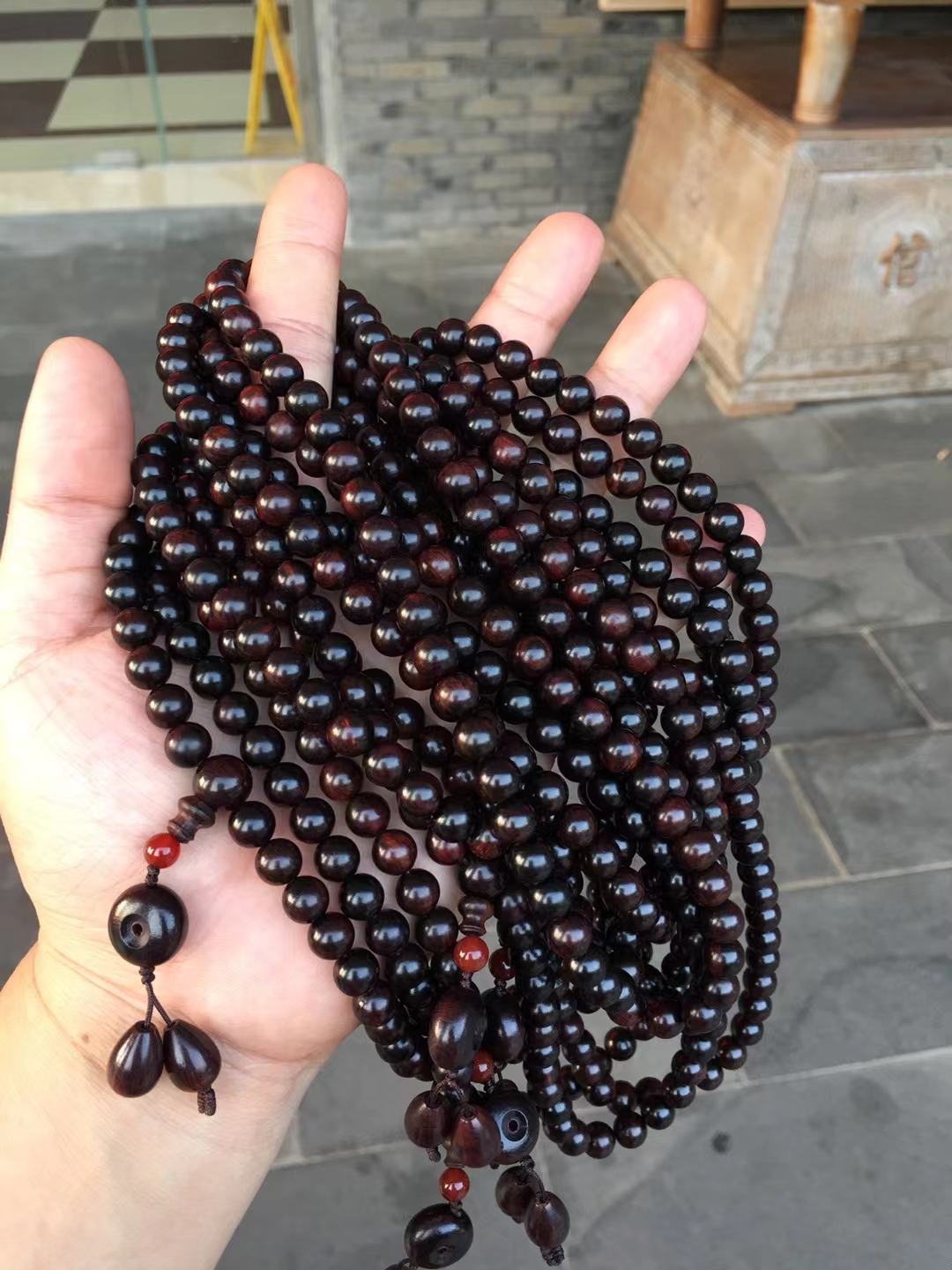 海南黄花梨紫黑油梨,规格0.