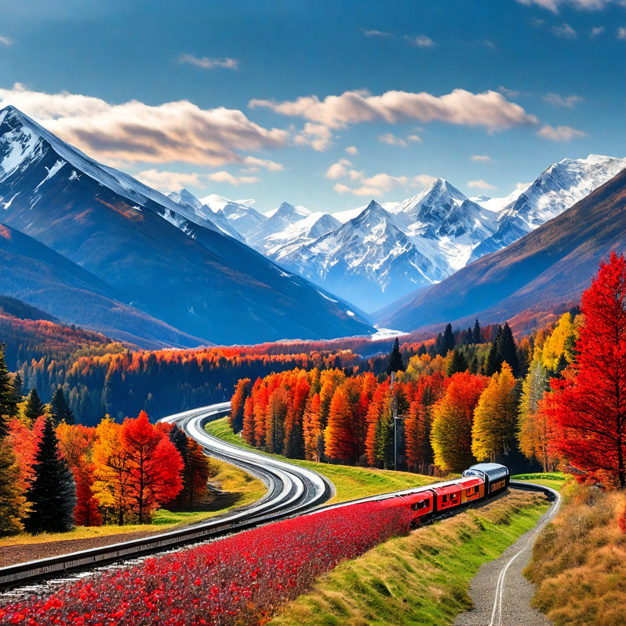 湖光山色,遥远的雪山与森林共舞  在浩瀚的宇宙中,每一处风景都是大