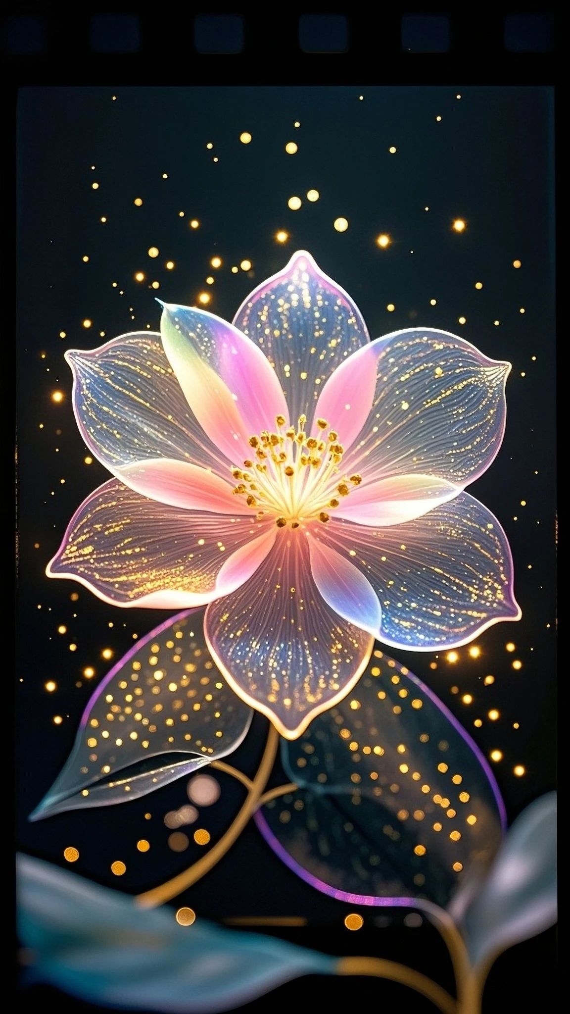 唯美壁纸,梦幻之花.这朵花美得好像能从手机里跑出来一样!