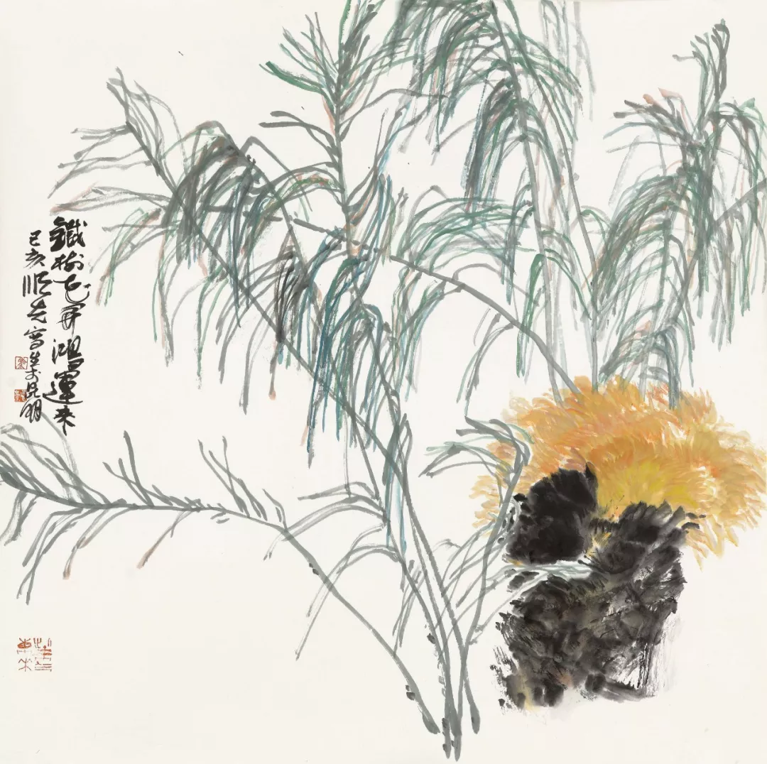 《客中初夏》宋.司马光 	四月清和雨乍晴,南山当户转分明