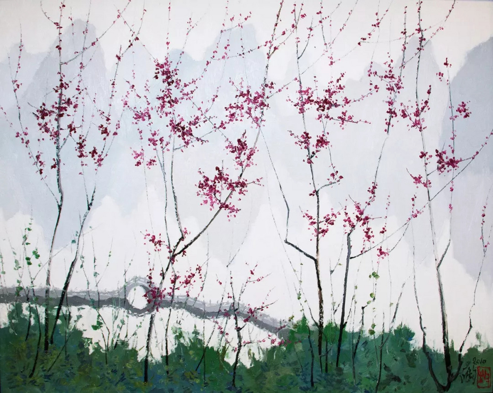 [微风]丰乐亭游春[微风]欧阳修  红树青山日欲斜,长郊草色绿无涯 游人