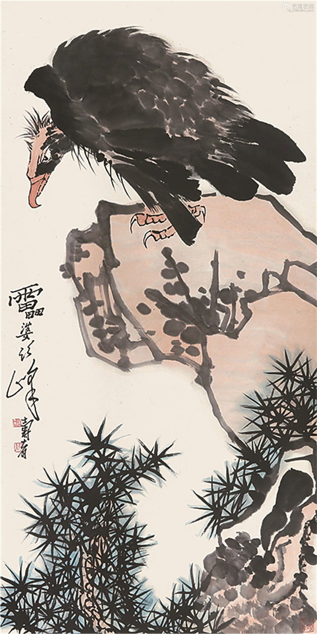赏潘天寿之鹰 [微风]观猎[微风]唐.