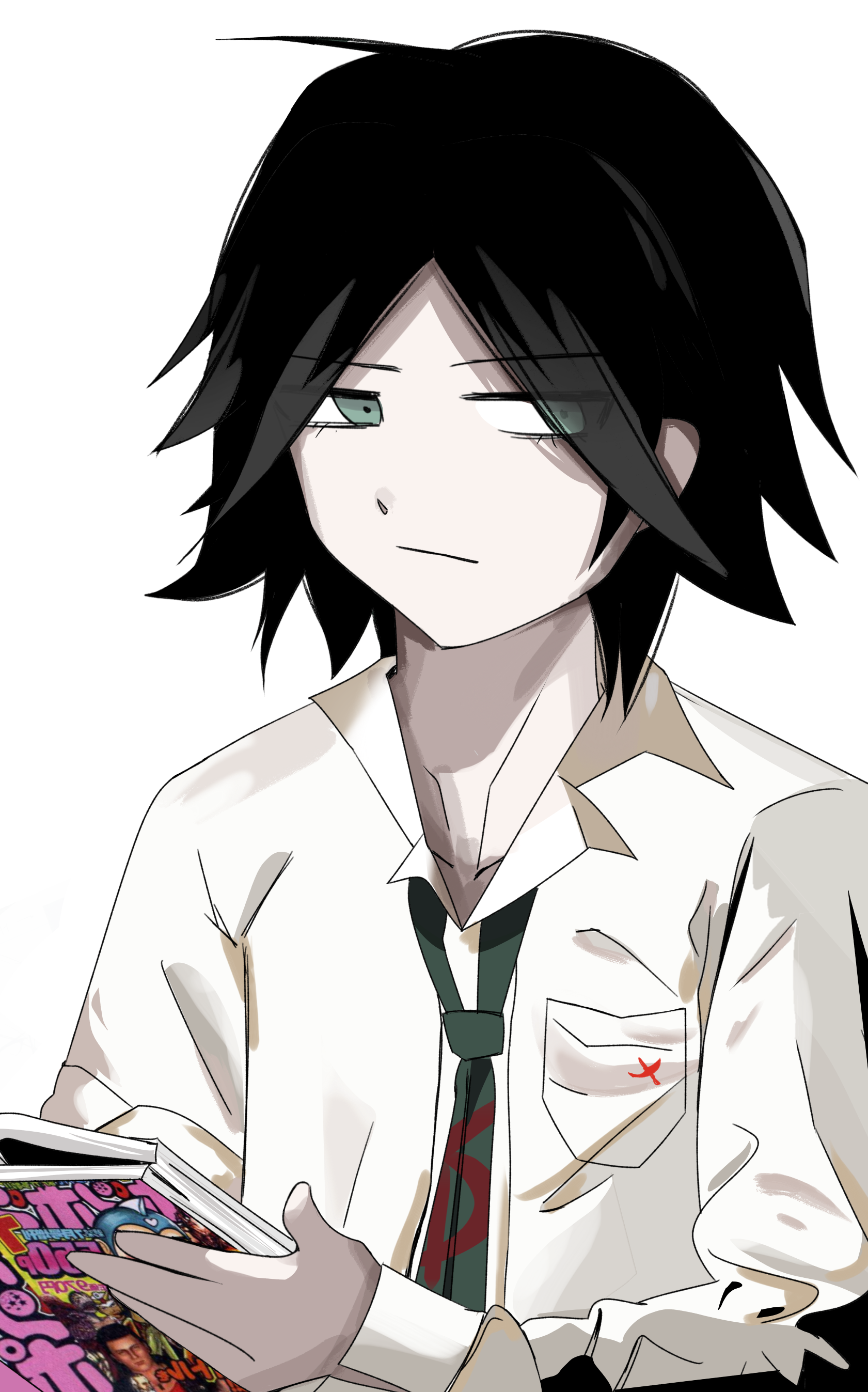 高铁上画的#弹丸论破# #画画# #大江东去绘画群