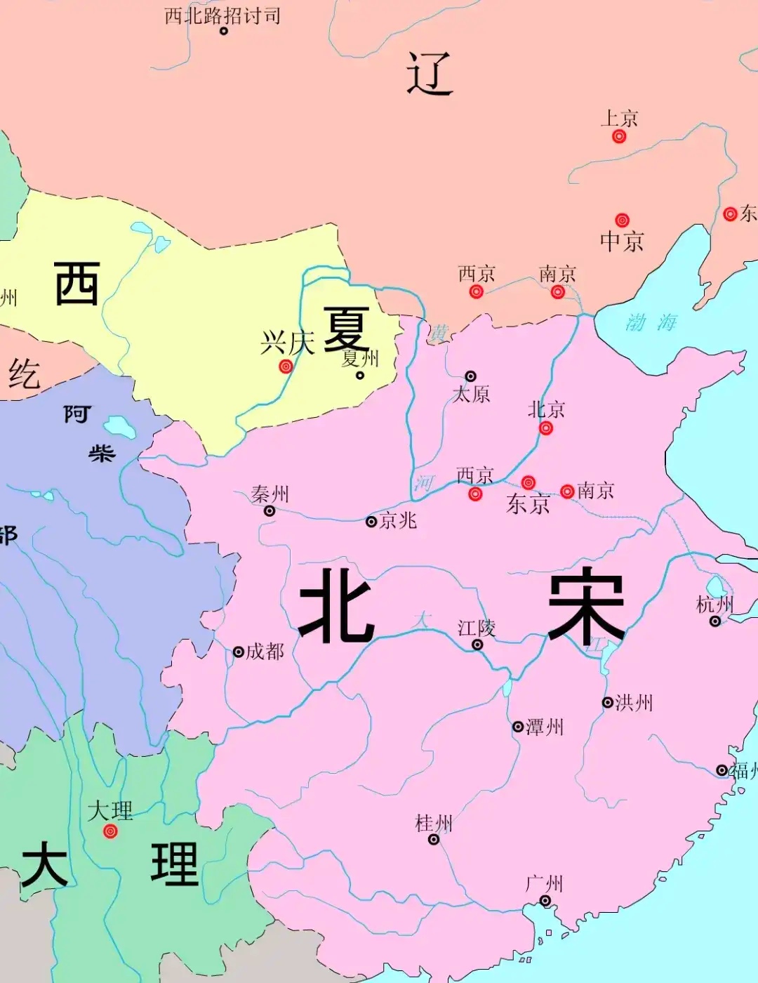 北宋:名相众多;南宋:权相迭起
