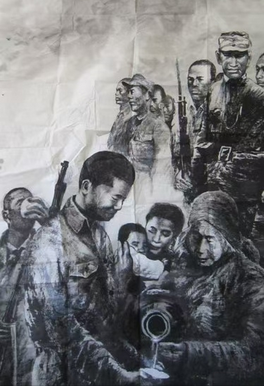 房贻德原创作品《壮行酒》