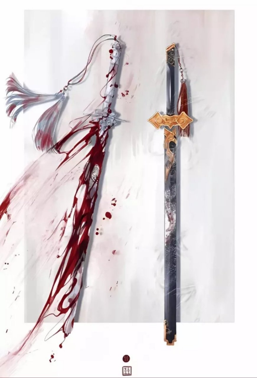 终究是随便封了剑,避尘染了血 #二次元# #魔道祖师