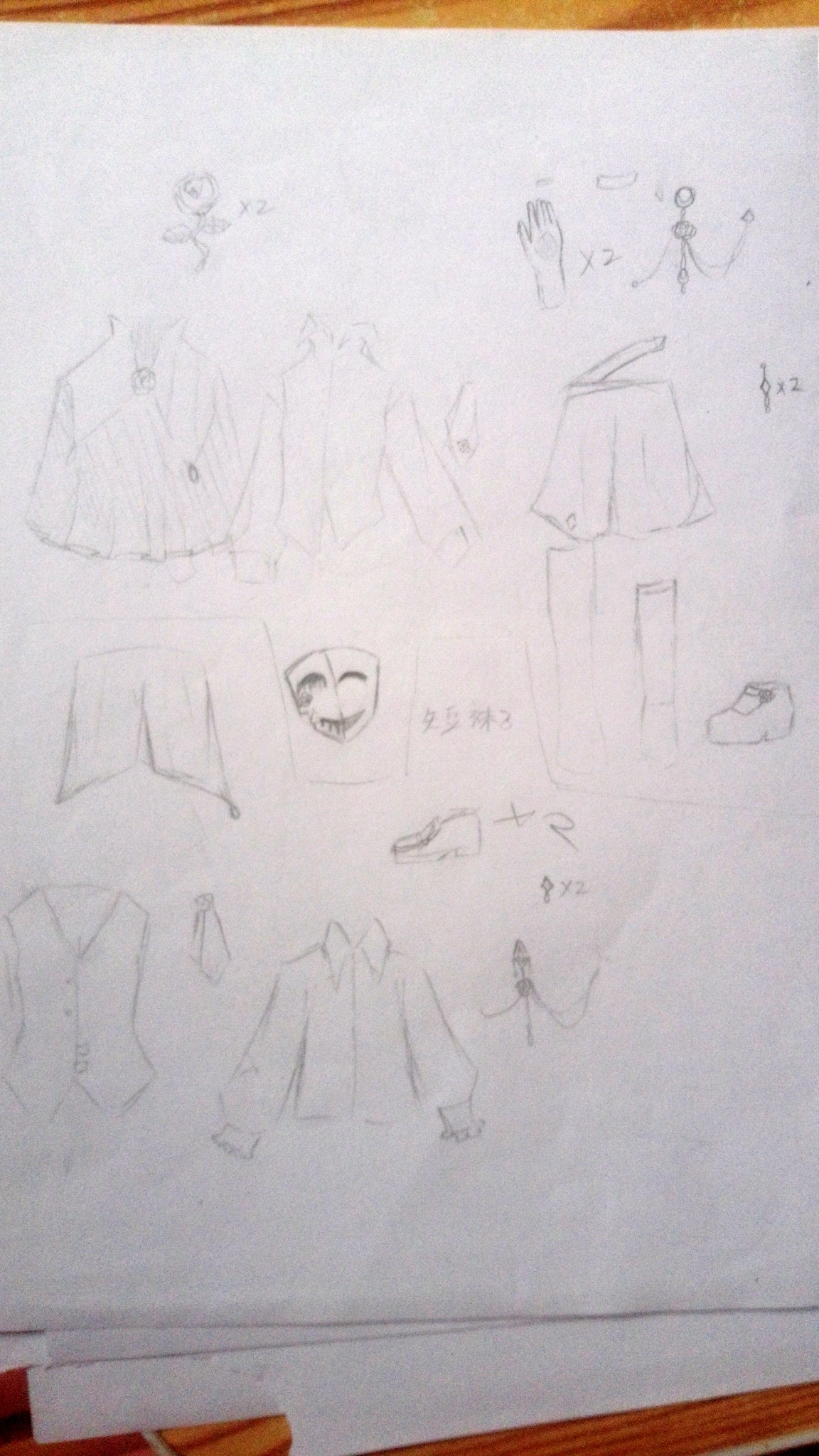 玫瑰战争(玫瑰之境) 所有人的服装设计稿(水印可以直接p了) 然后就是