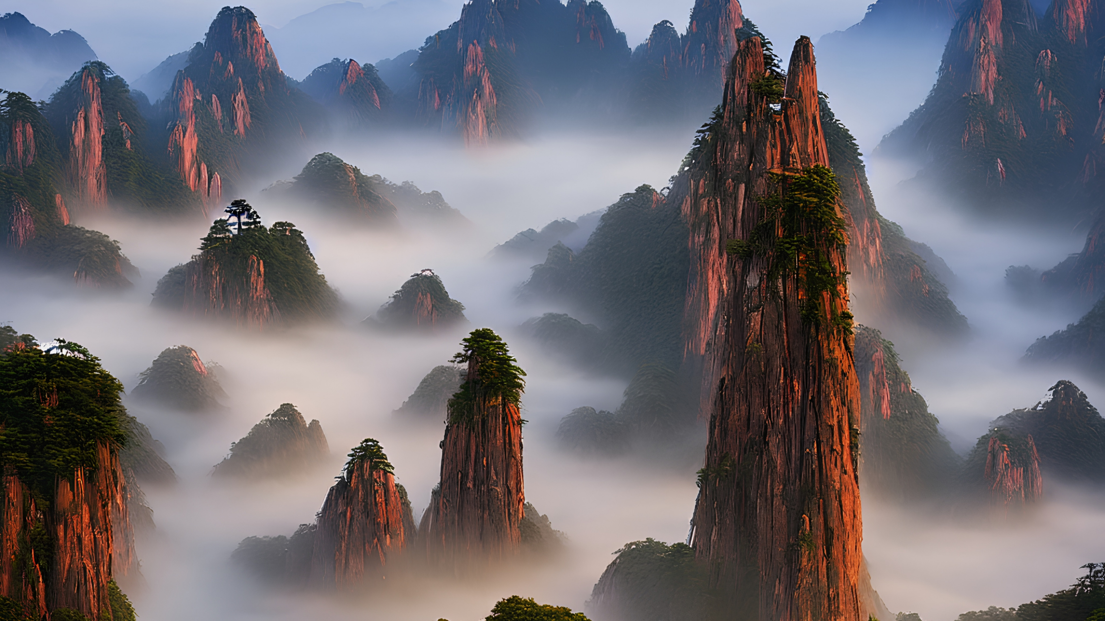 如画一般的名山--黄山#治愈系风景