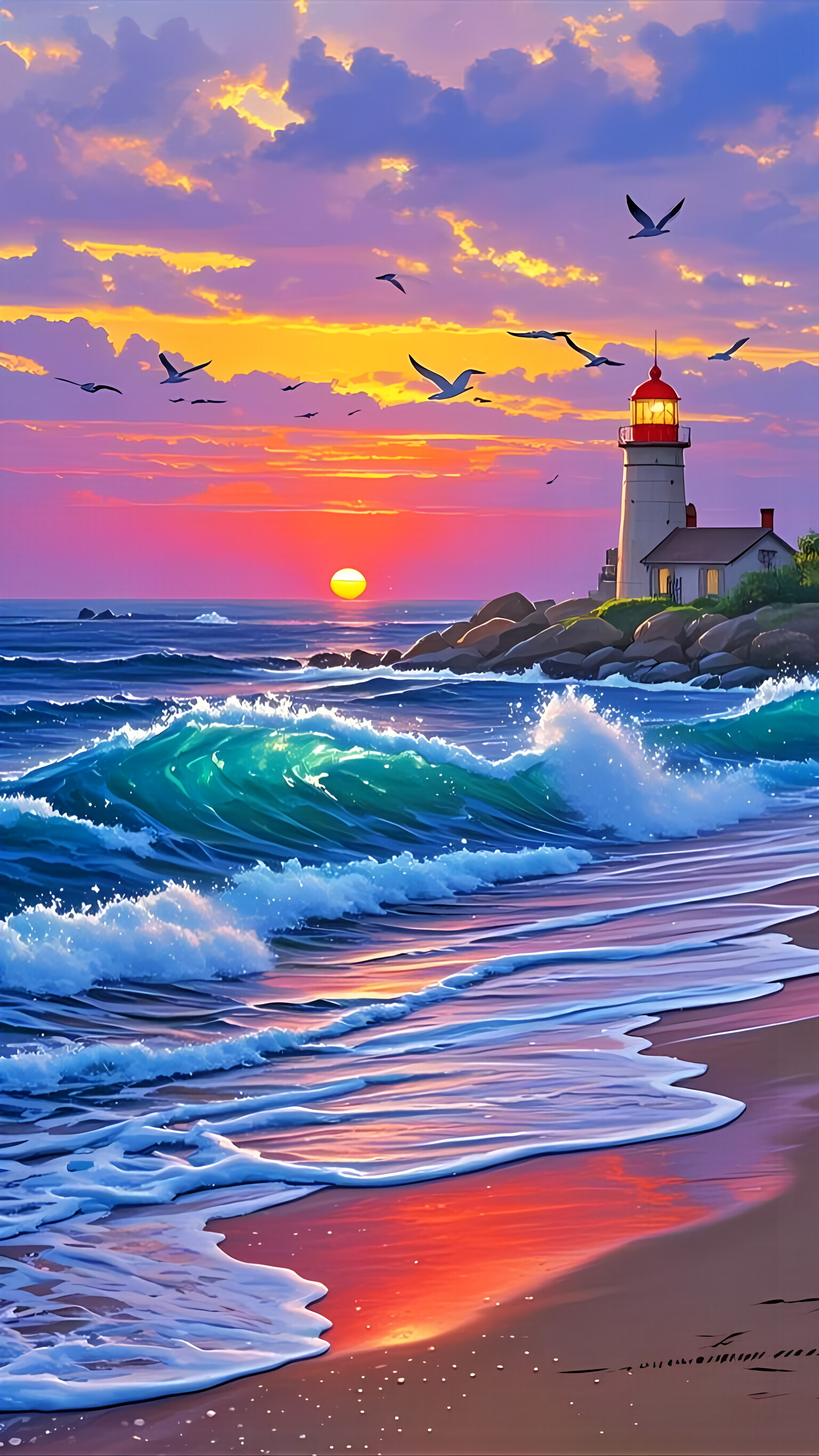 海上日出#原创ai美图分享# #热点引擎计划