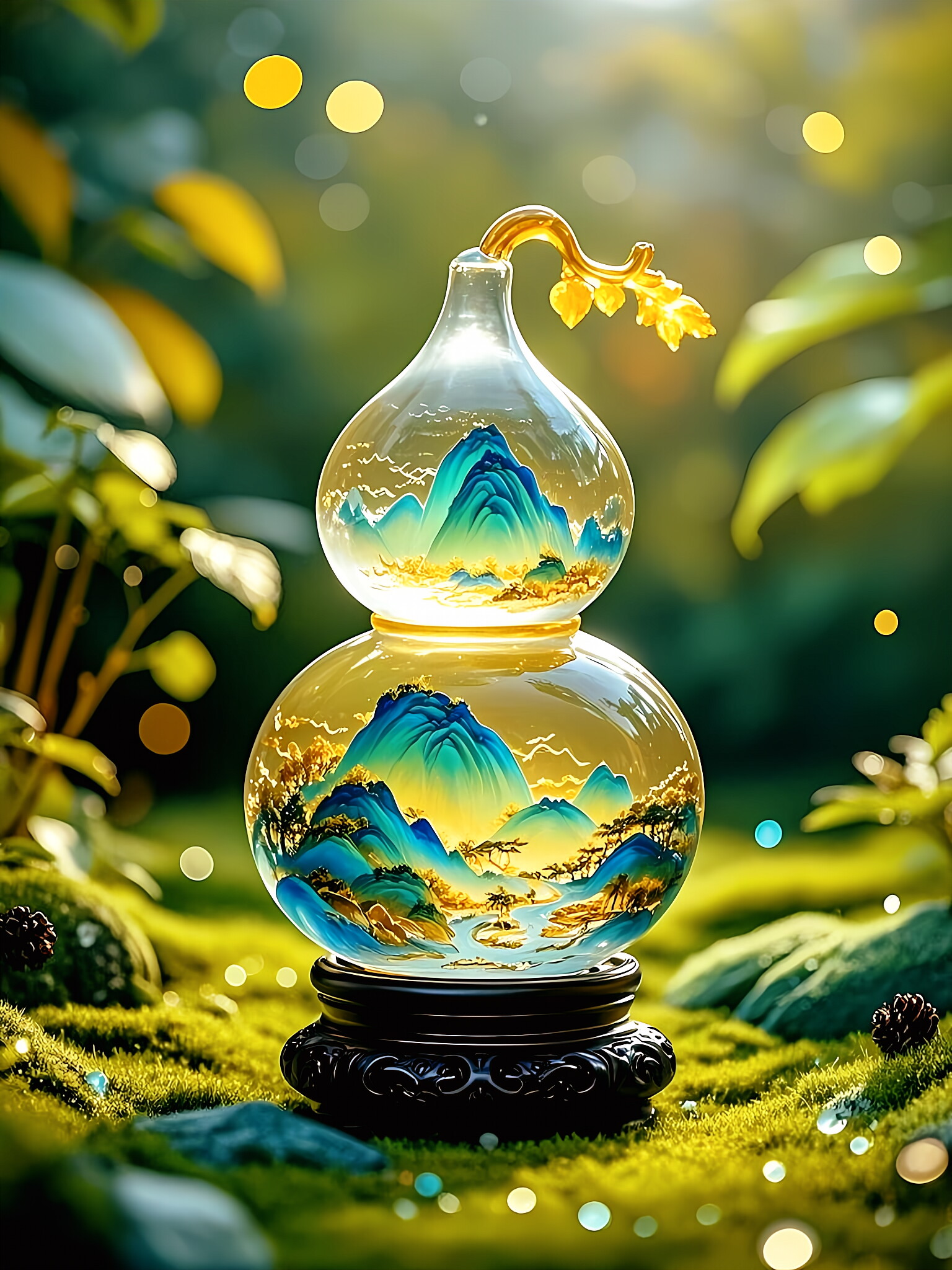 水晶葫芦#原创ai美图分享# #热点引擎计划