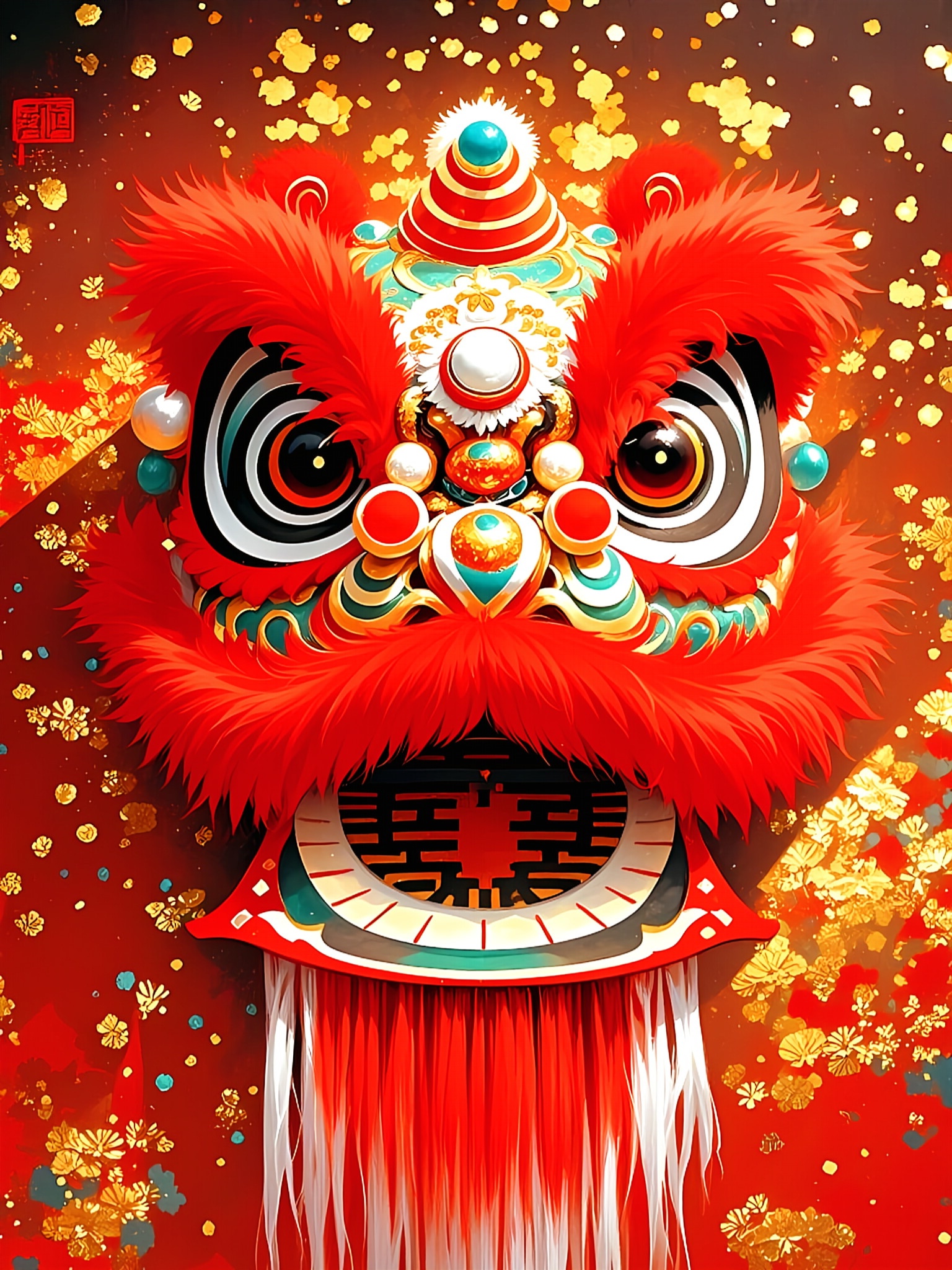 舞狮#原创ai美图分享