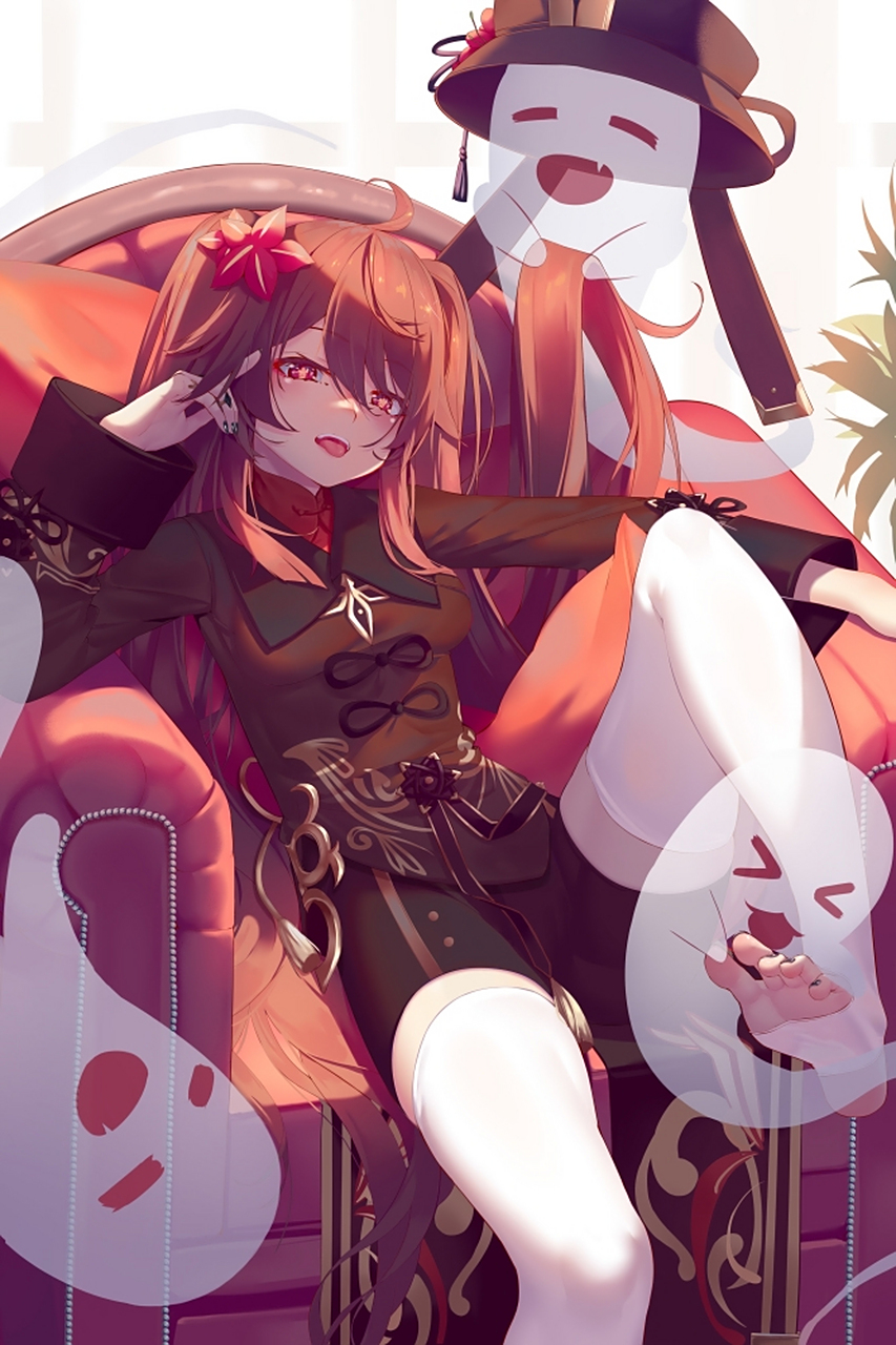 原神胡桃 小幽灵可爱捏