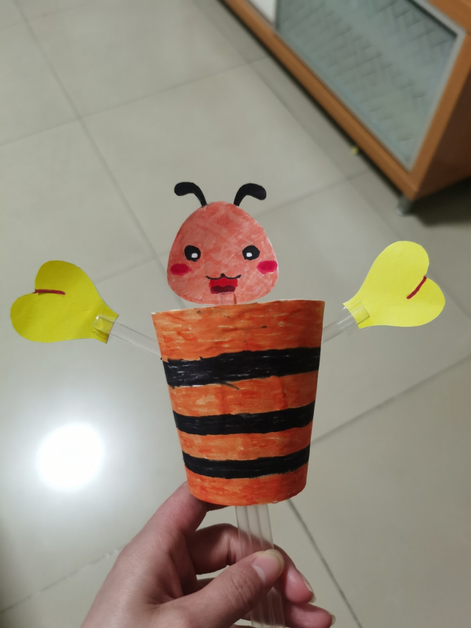 记录第一次做幼儿园的手工玩具 昨晚准备睡觉了才想起来老师布置的