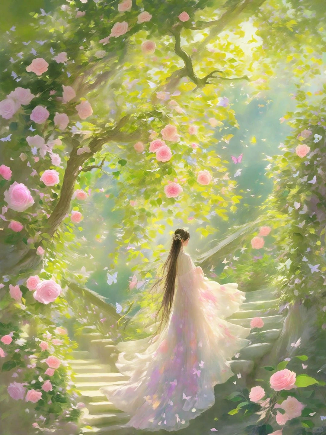 洁癖的期望 每个灵惶一ㄊ飨 古风美人图片桃花树下女子背影古风古风