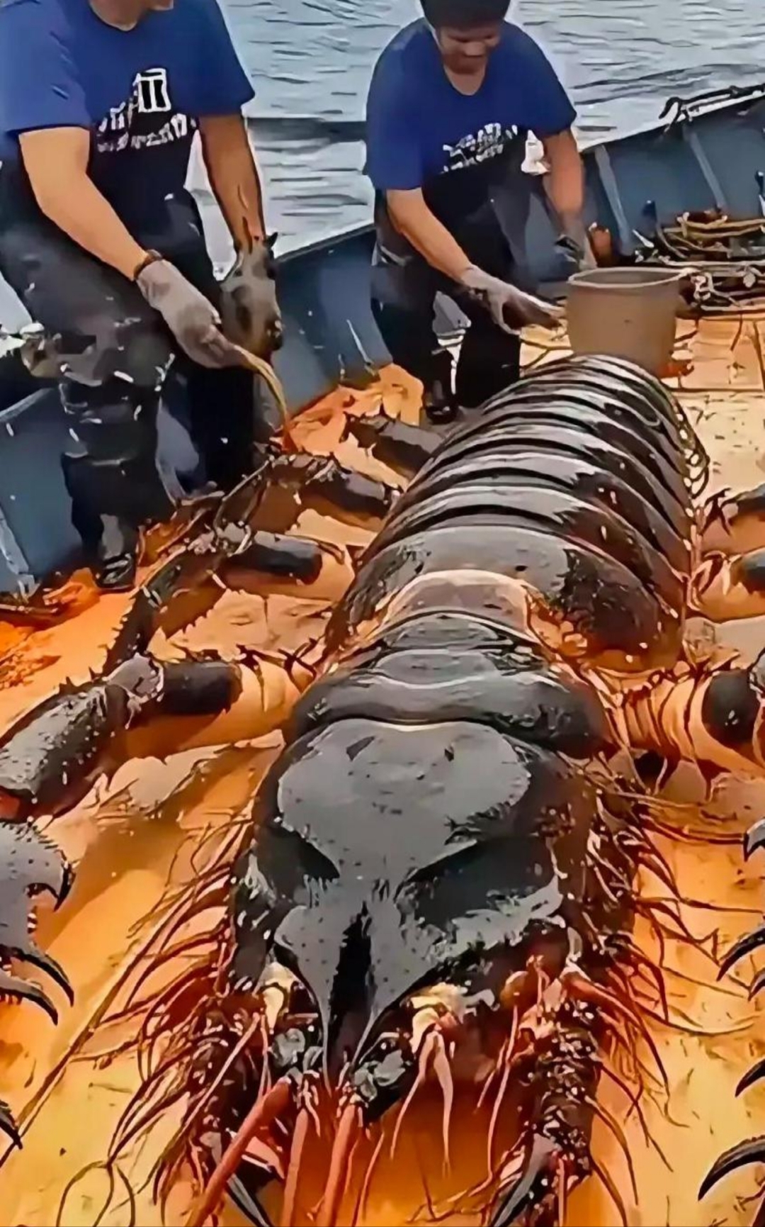 最大的龙虾鱼照片图片鱼肉世界最大龙虾三十斤龙虾图片巨型淡水龙虾