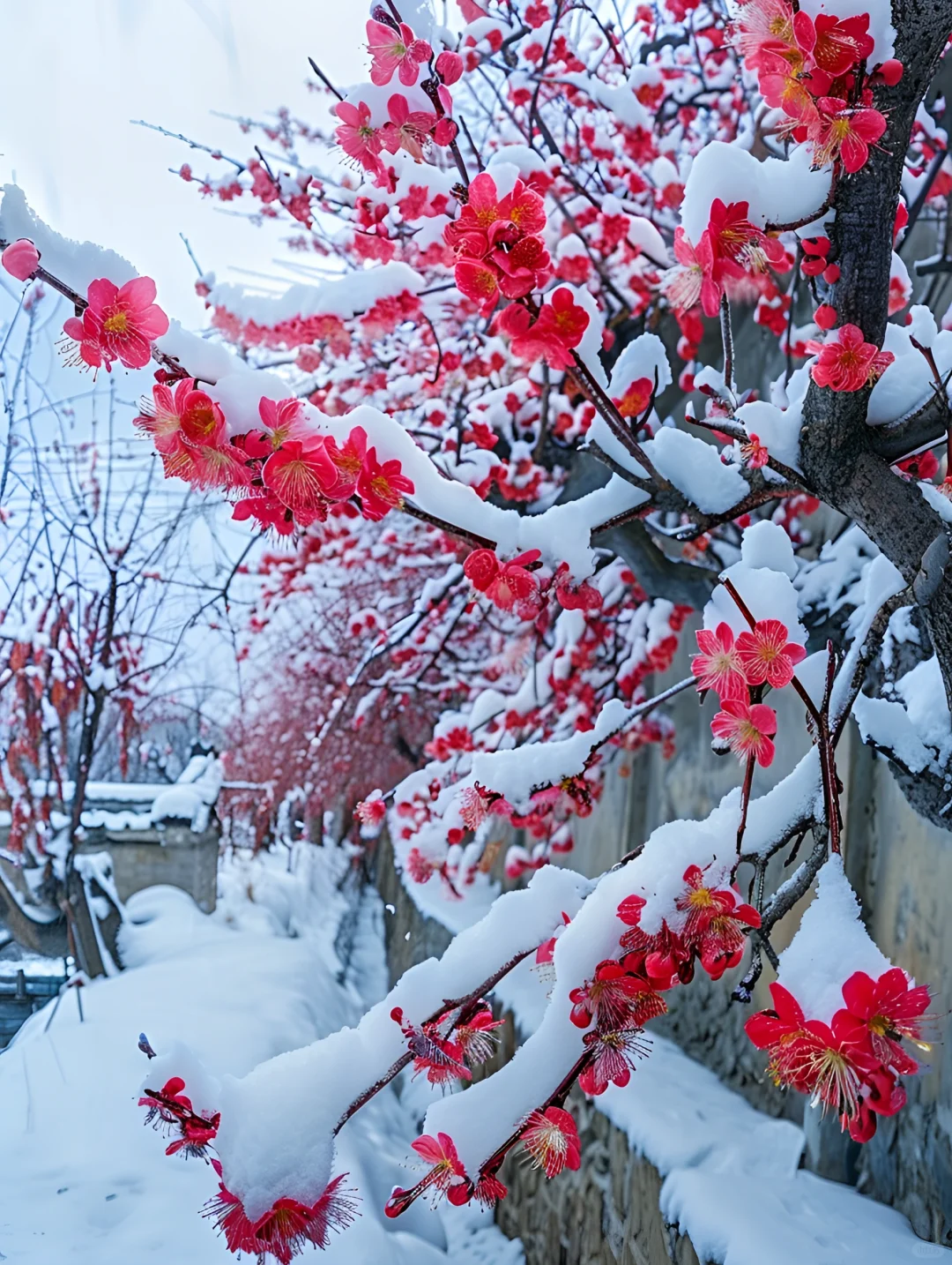 梅欺雪图片