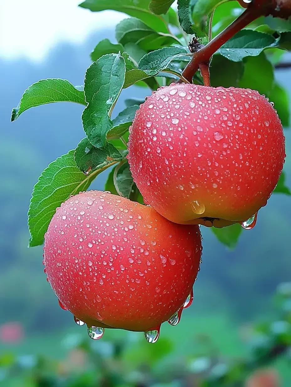 秋雨润苹果  秋风起时,细雨如织,轻轻地,悄悄地,为大地披上了一袭朦胧