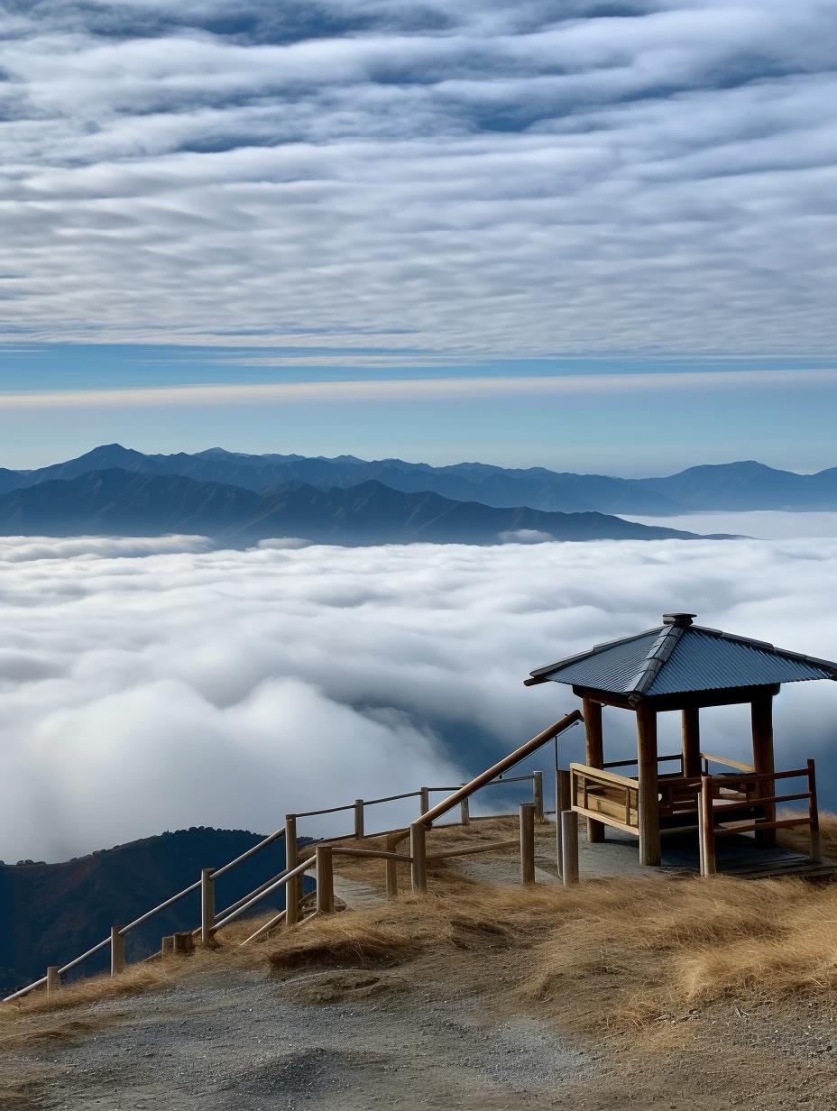 江西风景独好:冬日萍乡《武功山》