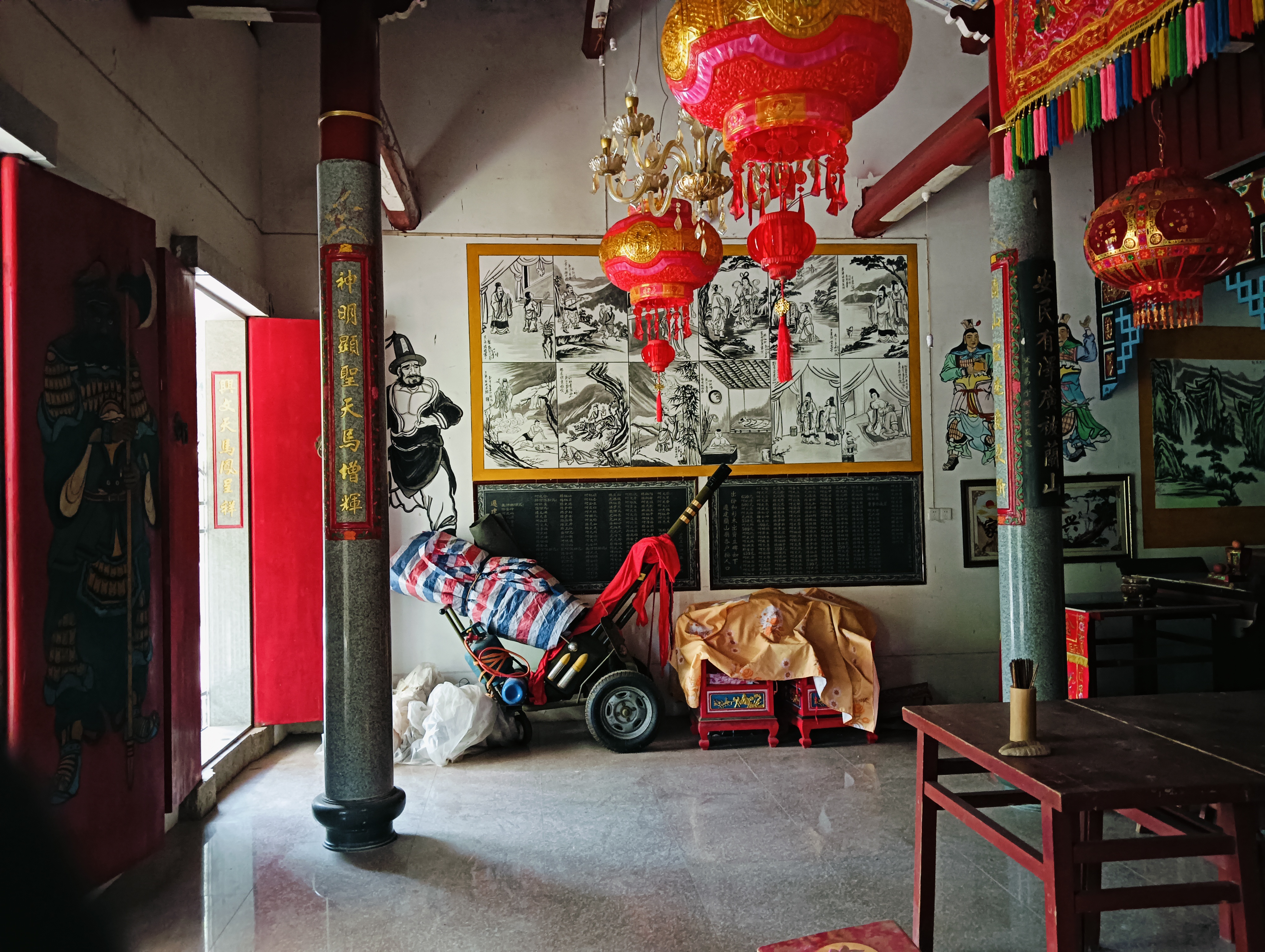 仙游县游洋镇天马村的兰山庙,神圣地供奉着"田公元帅",这一莆田地区
