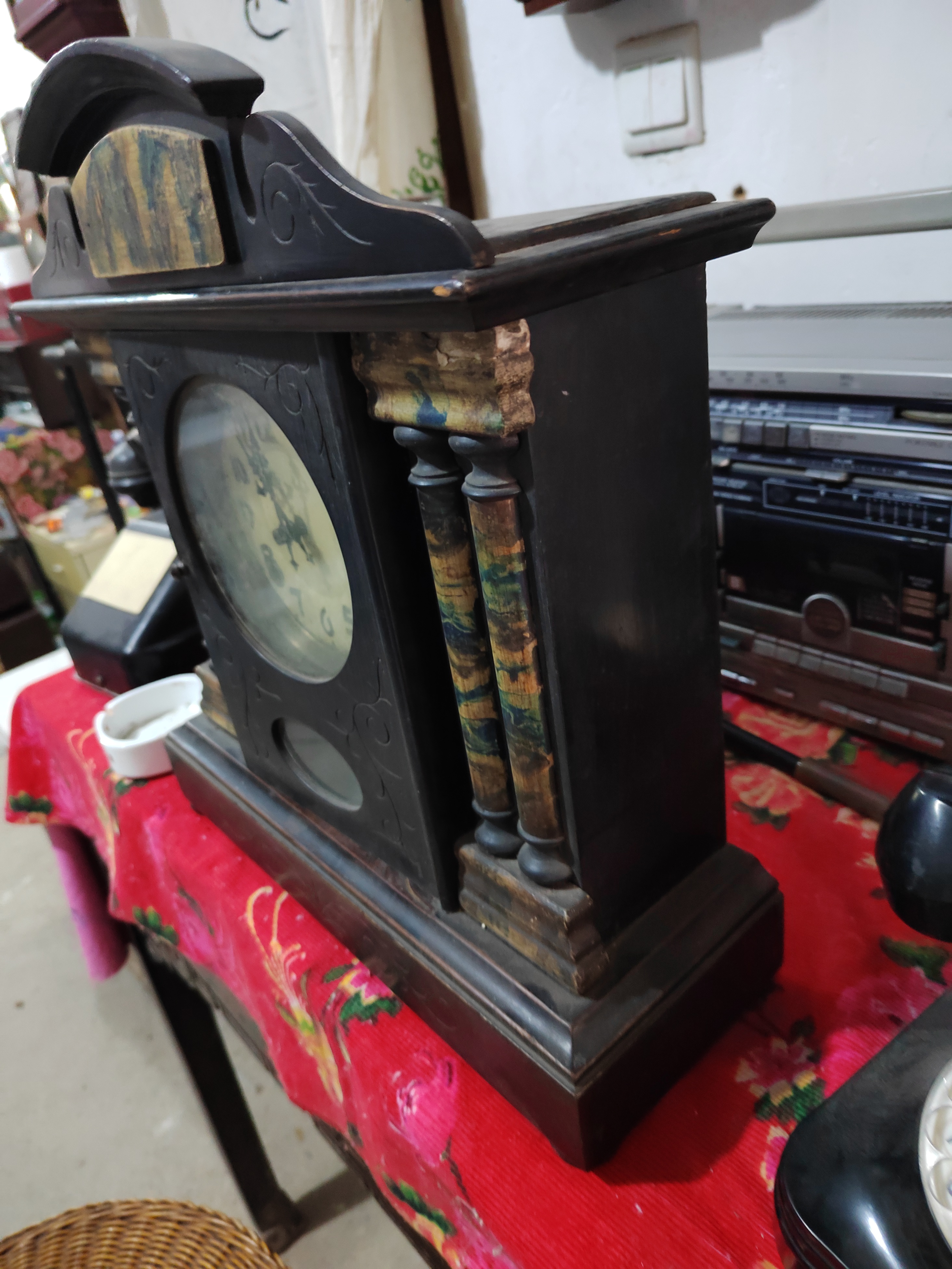 百年前日本的老座钟,走,打正常使用有喜欢收藏的吗?