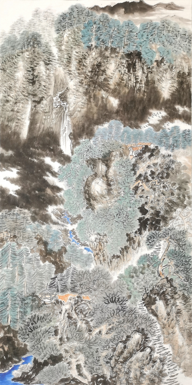 万松老师简介:原名王进,毕业于中国美术学院国画系本科,并取得艺术学