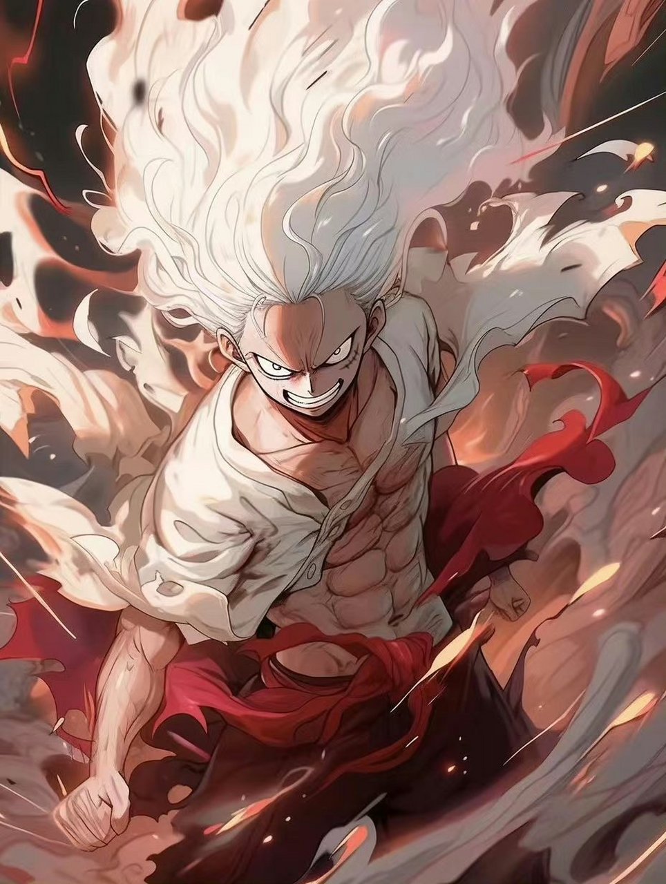 爆燃一夏路飞觉醒[打call][打call][打call]#海贼王# #动漫# #新手