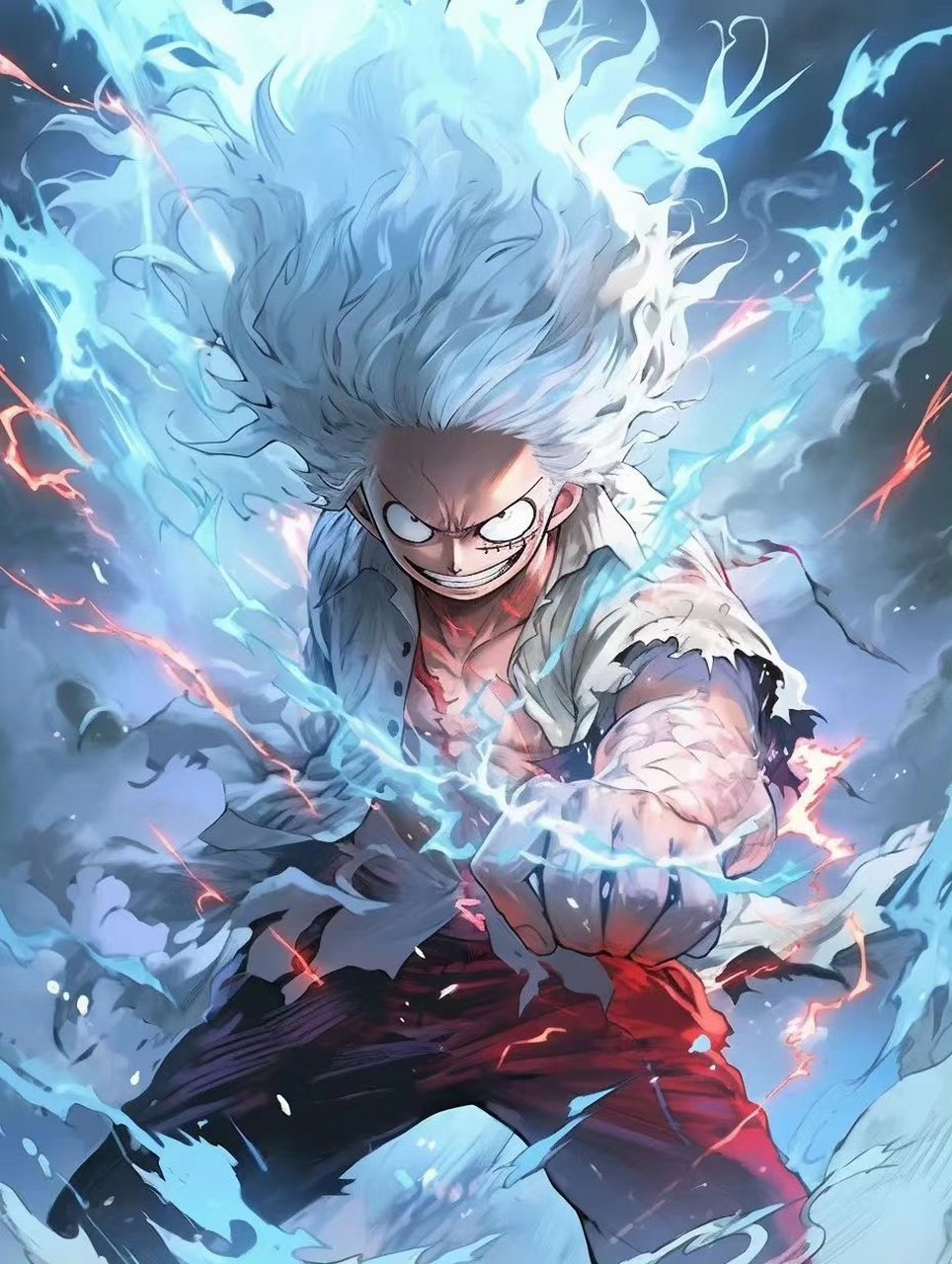 爆燃一夏路飞觉醒[打call][打call][打call]#海贼王# #动漫# #新手